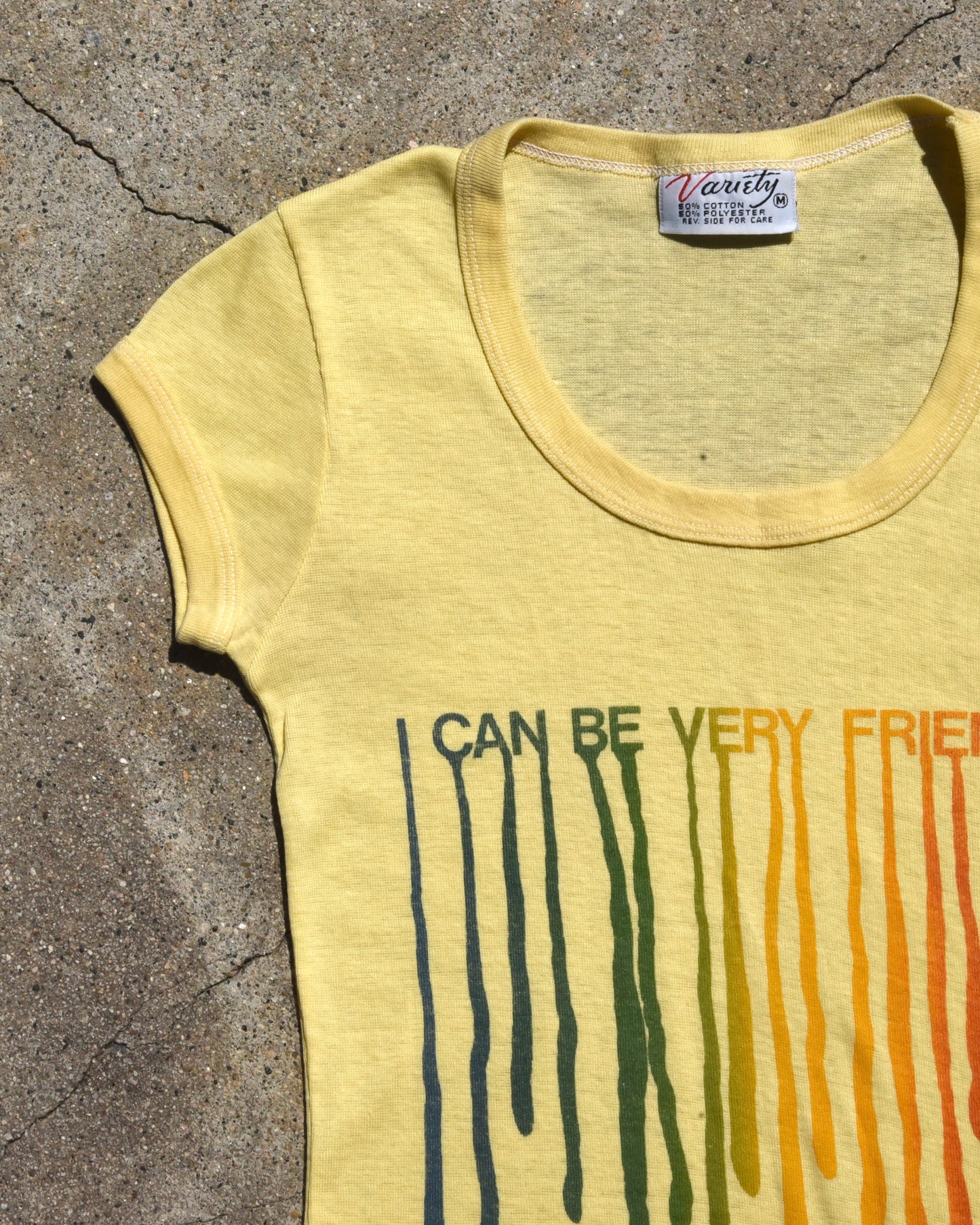 1960s I Can Be Very Friendly Femme Tshirt
