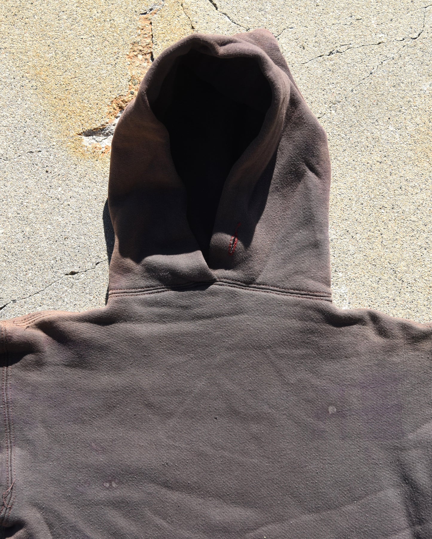 1950s Sun Faded Champion Double Face Utilities Line Construction Hoodie