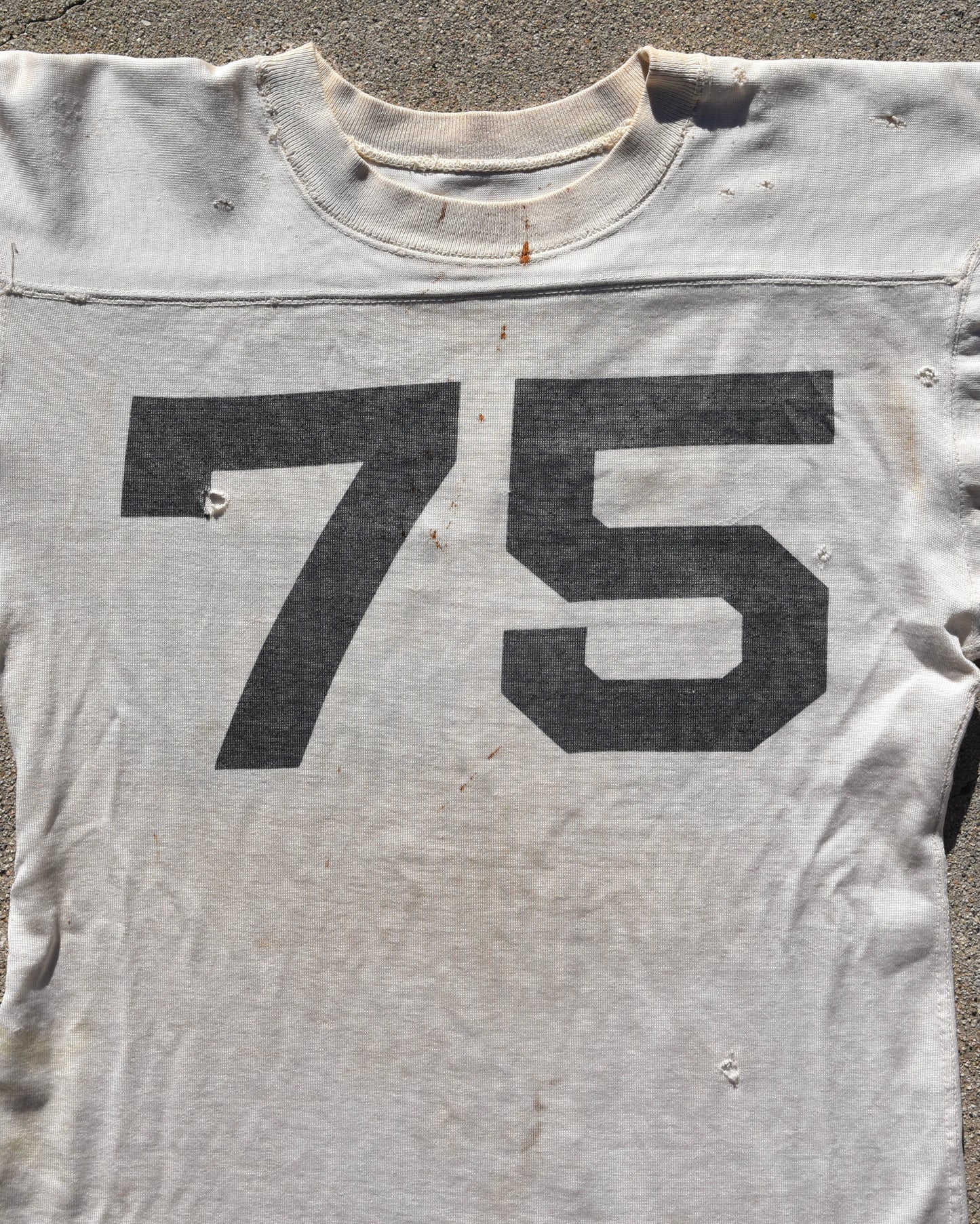 1950s Thrashed and Repaired Football Jersey