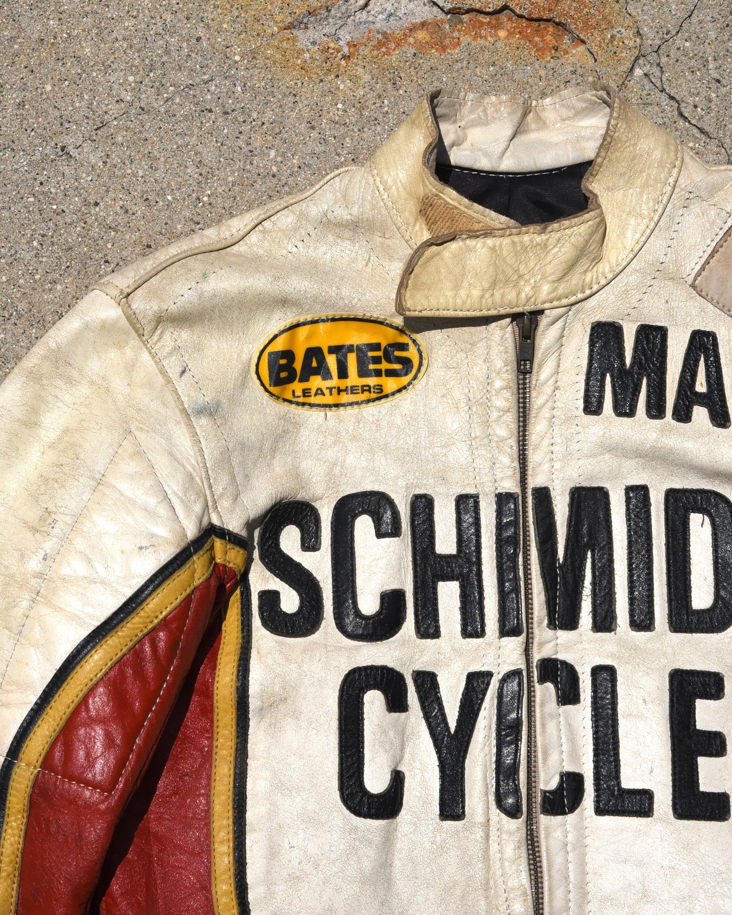 1970s Bates x Schmidt Cycle Suzuki Motorcycle Racing Jacket