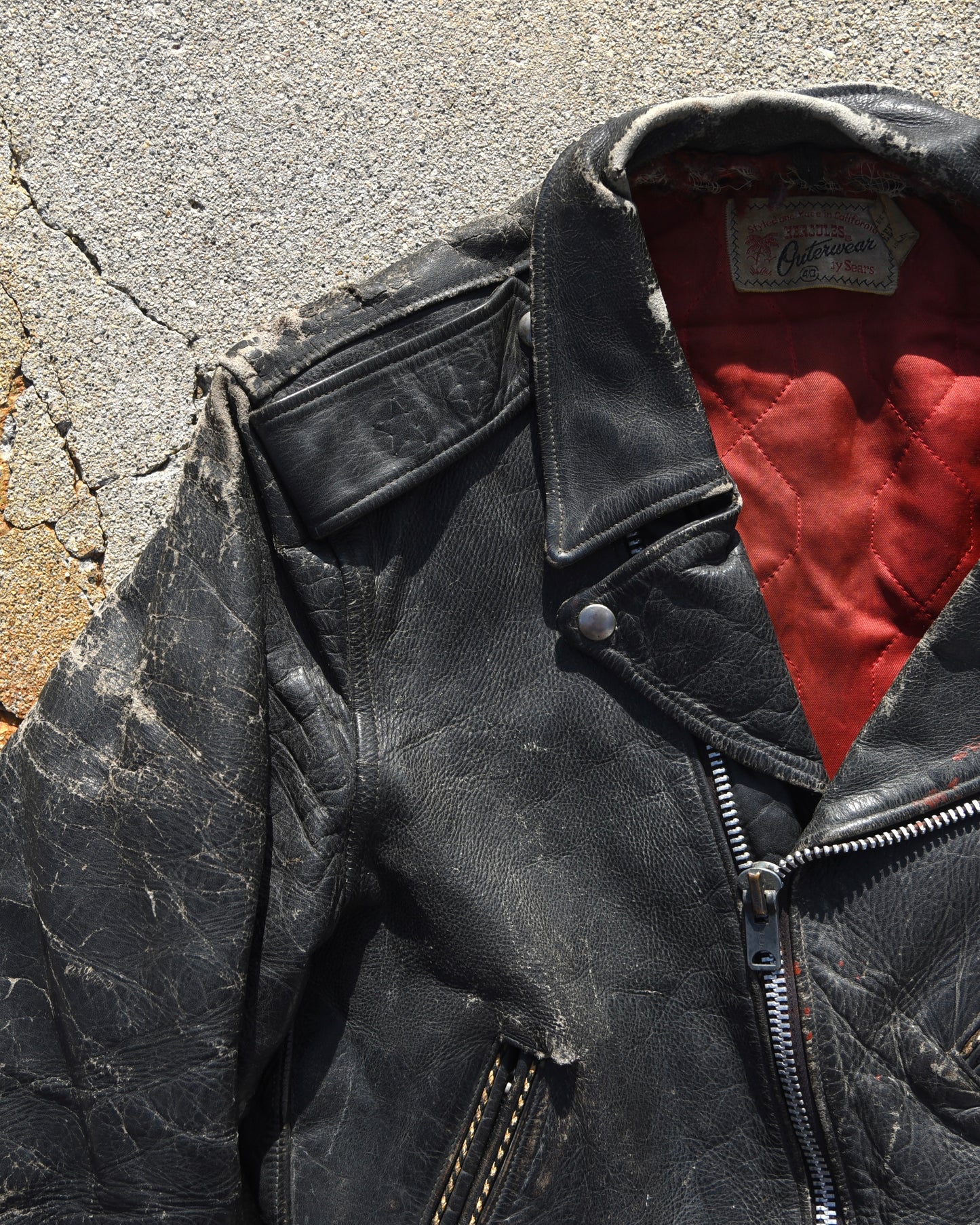 1950s Hercules Horsehide Motorcycle Jacket