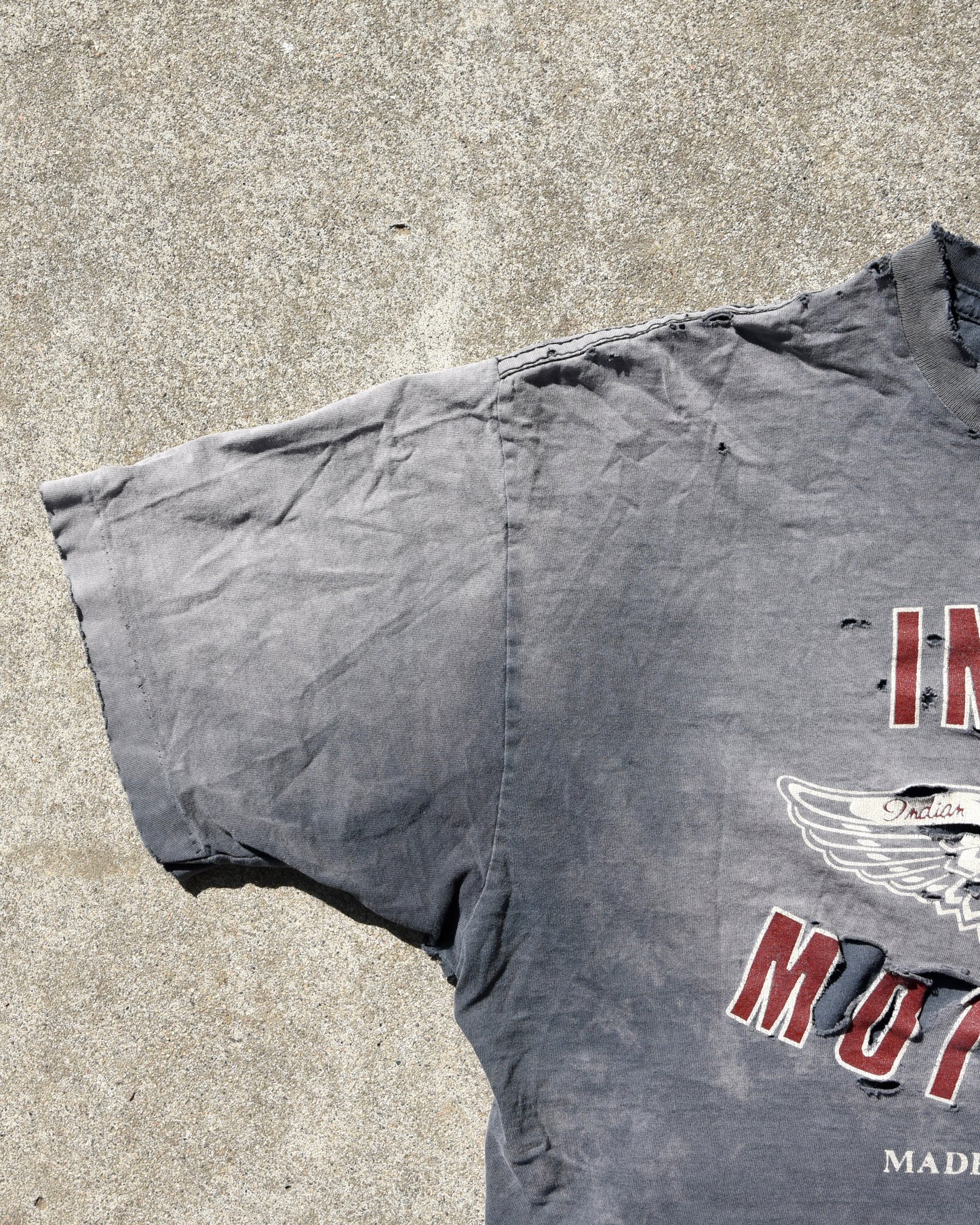 Thrashed and Sun Faded Indian Motorcycles Tshirt