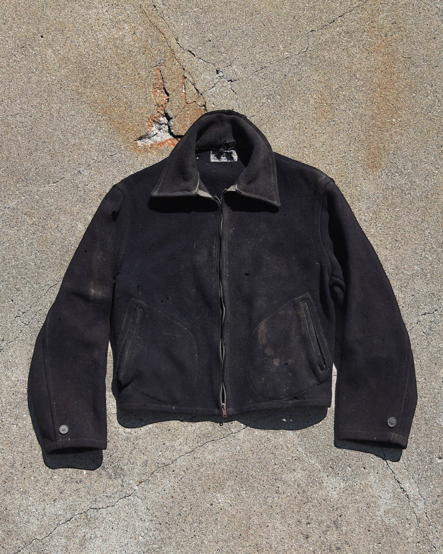 True Vintage 1950s Wool Buckleback Jacket - Thrashed