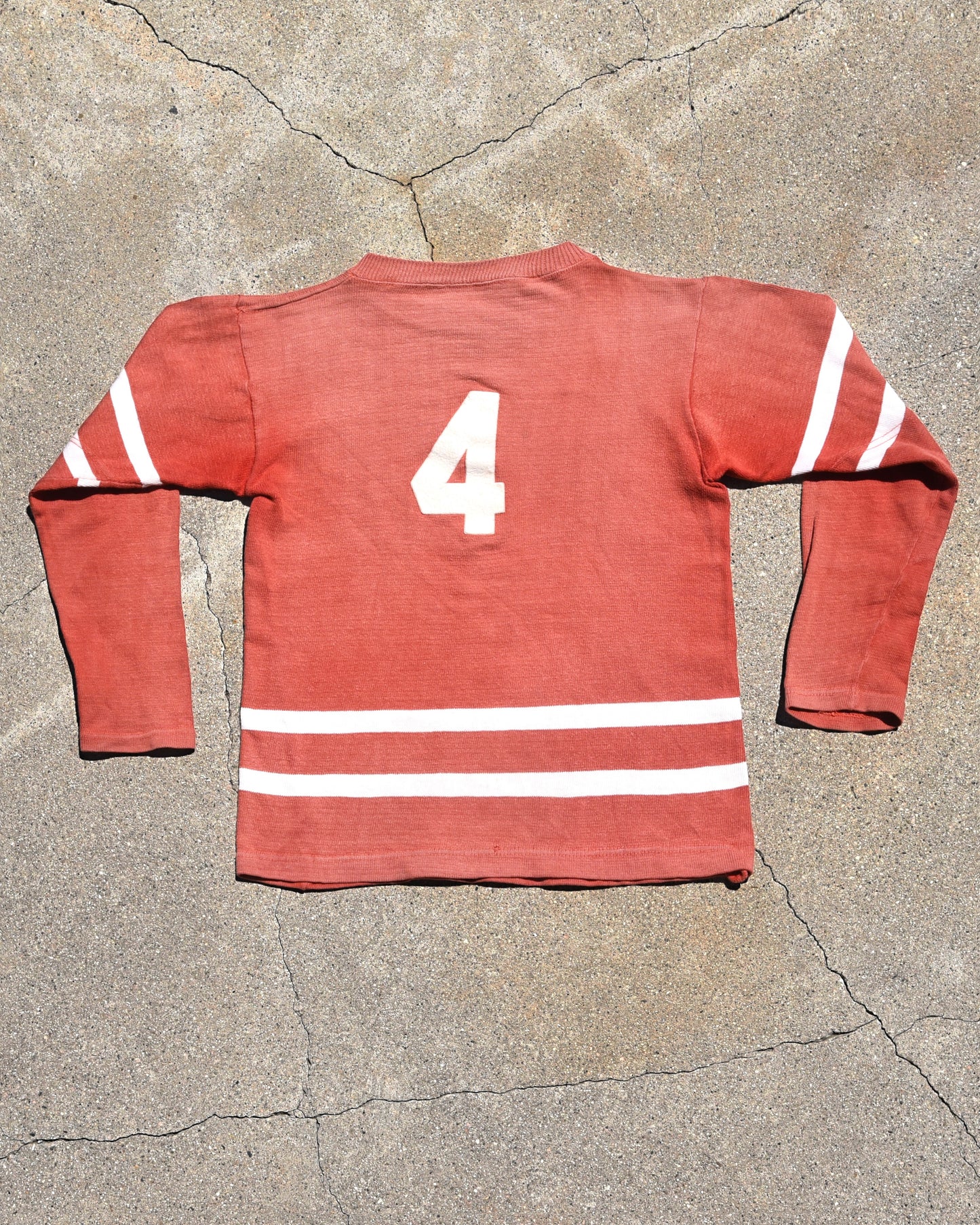 1950s Sun Faded Red Legs Cotton Jersey