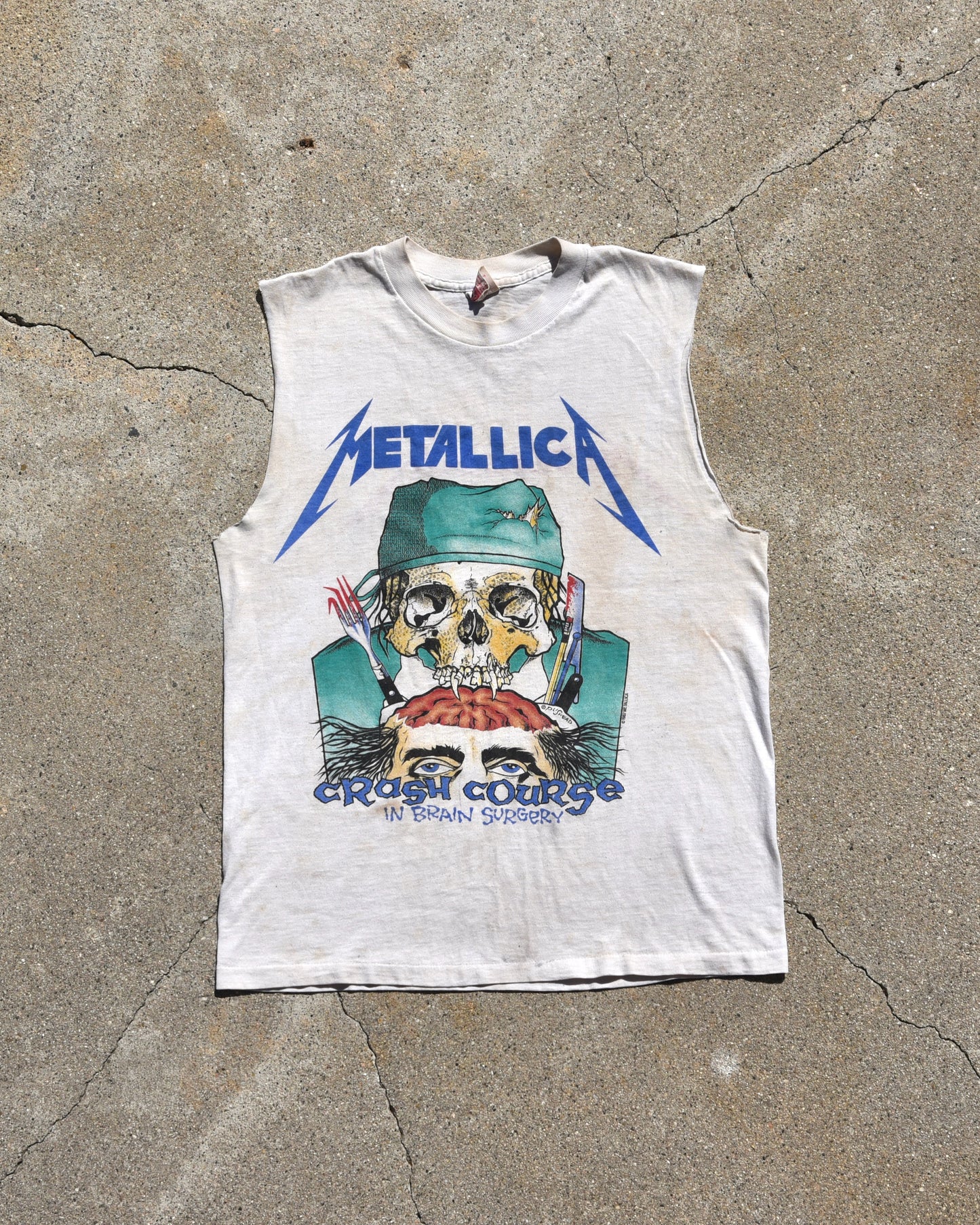 1990s Metallica Crash Course Cutoff Tshirt