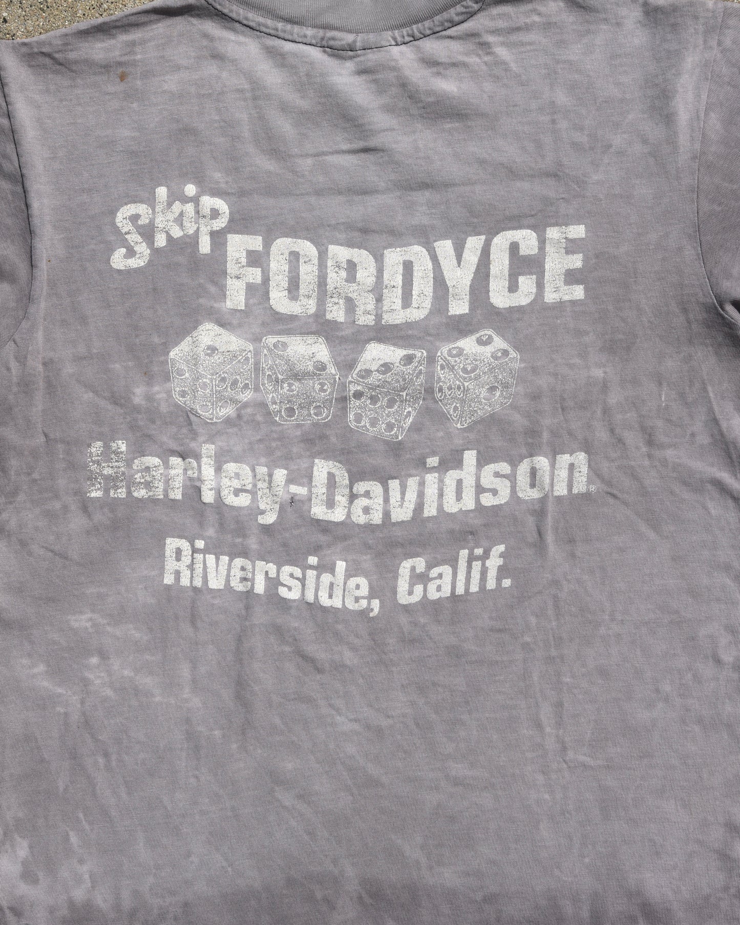 1980s Sun Faded Harley Davidson Make My Day Tshirt