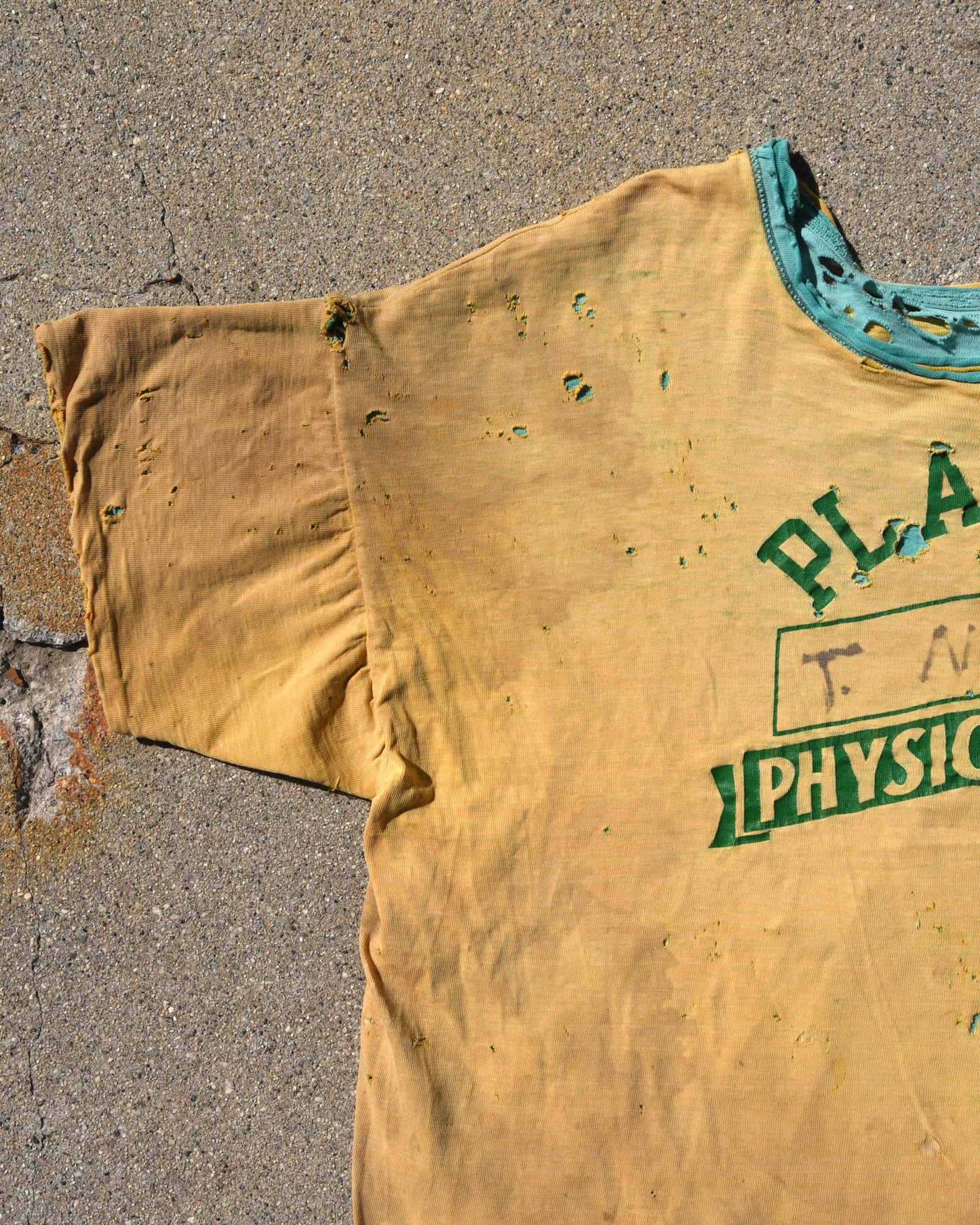 1950s Placer Phys Ed Double Face Tshirt
