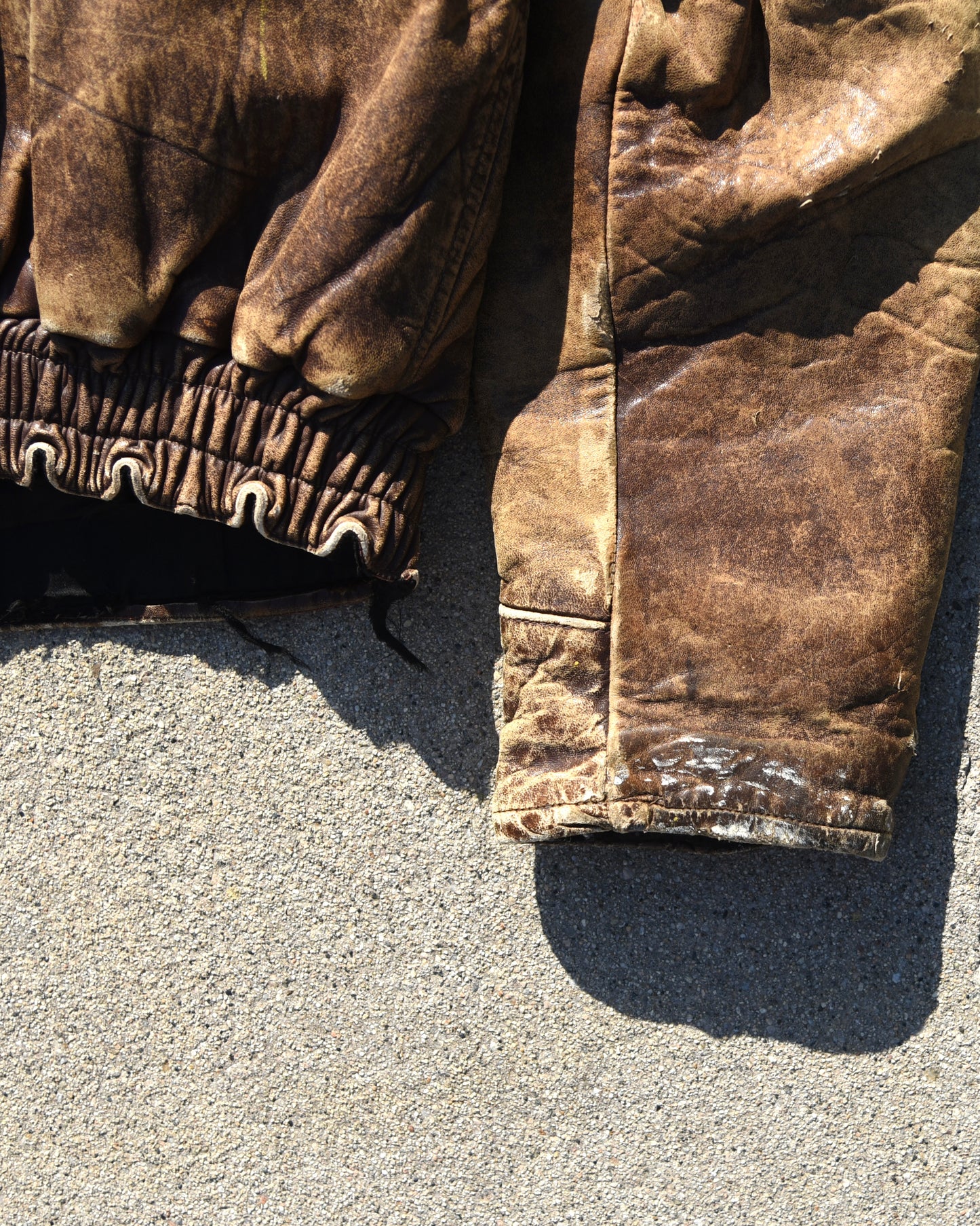 1940s LaPlaya Marlboro Spitfire Horsehide And Alpaca Lined Bomber Jacket