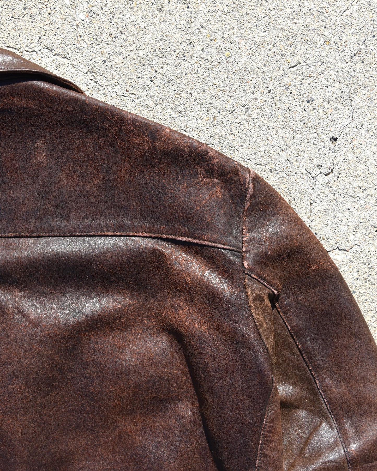 1930s French Cyclist Horsehide Leather Jacket