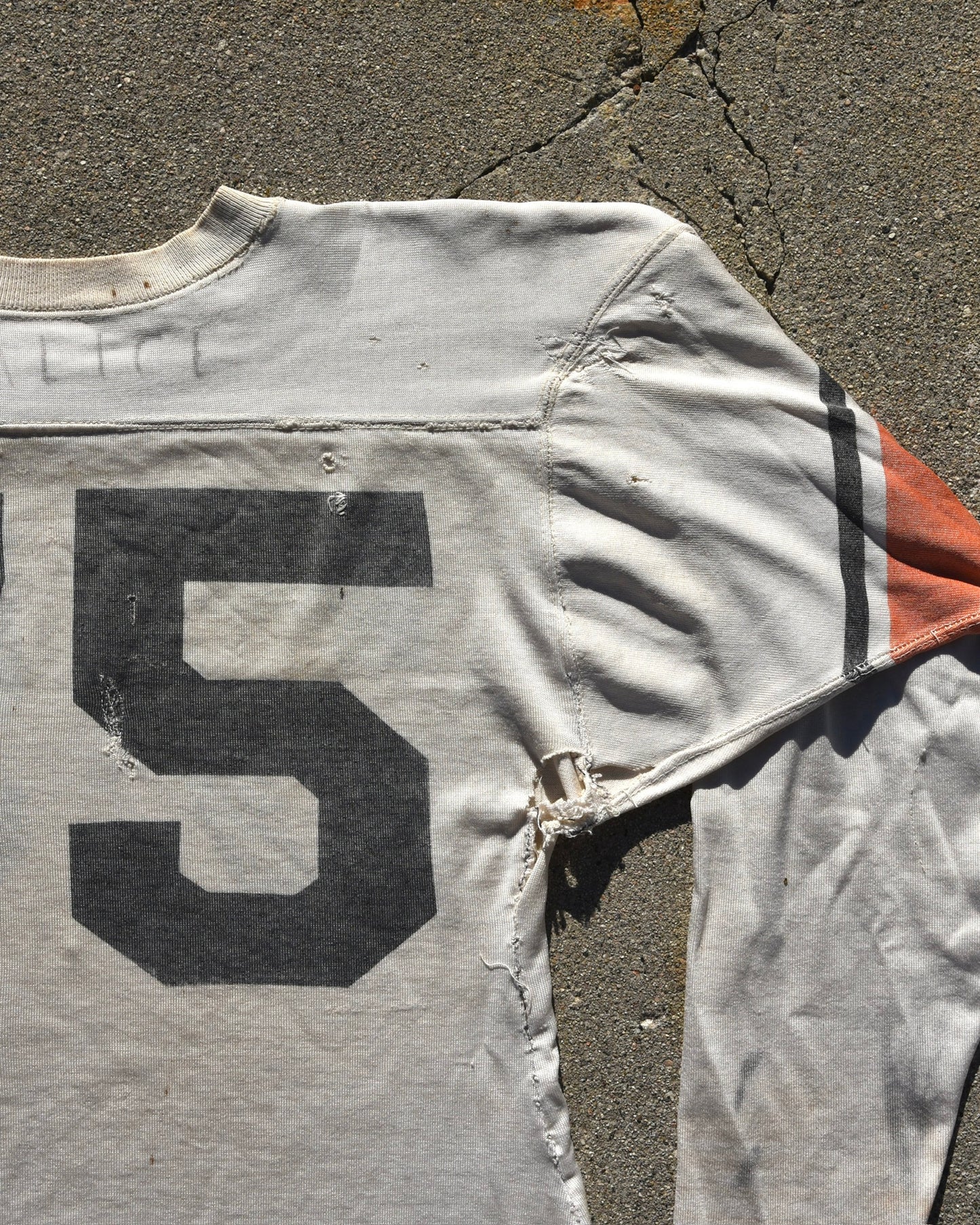 1950s Thrashed and Repaired Football Jersey