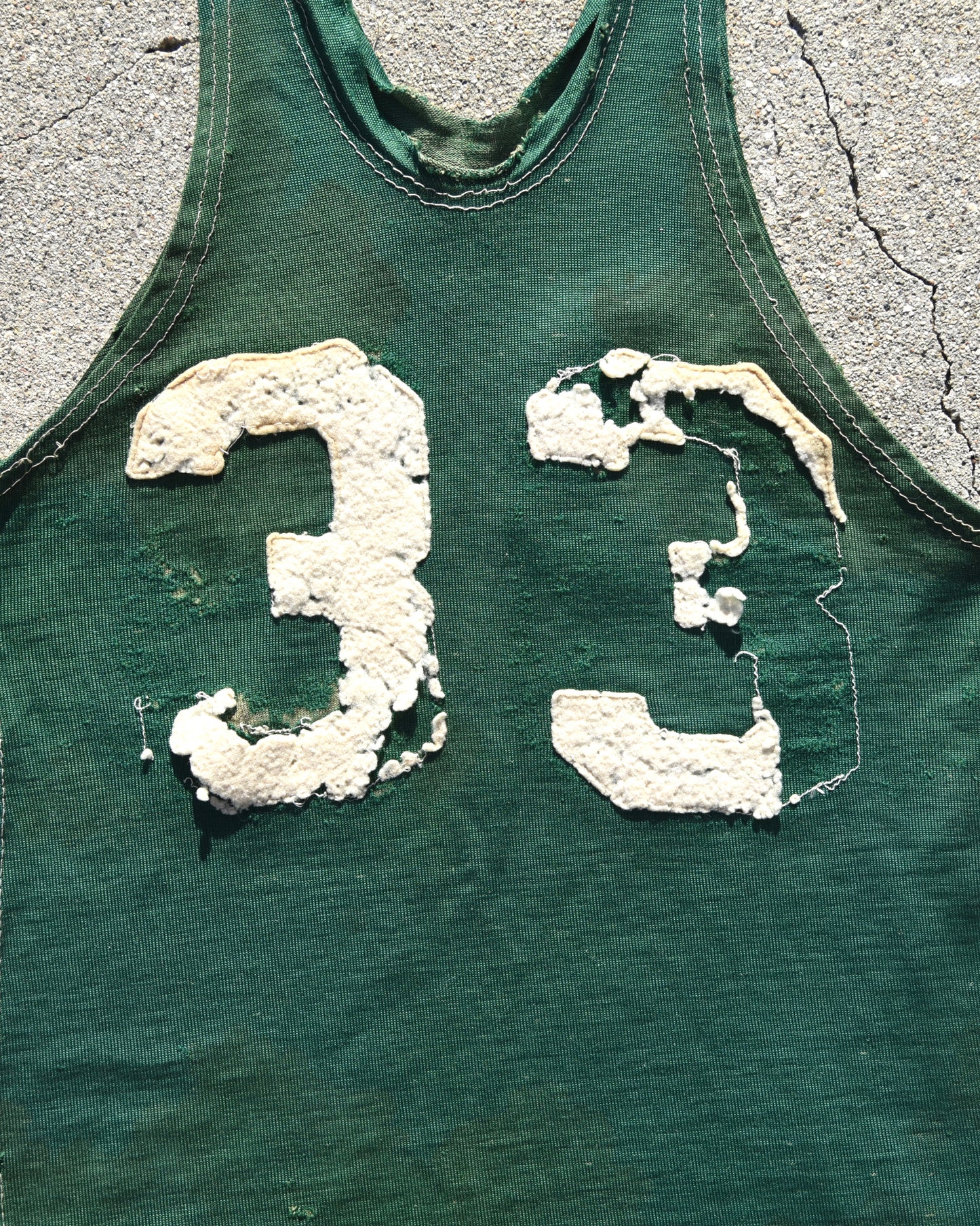 1950s Thrashed and Faded Basketball Jersey