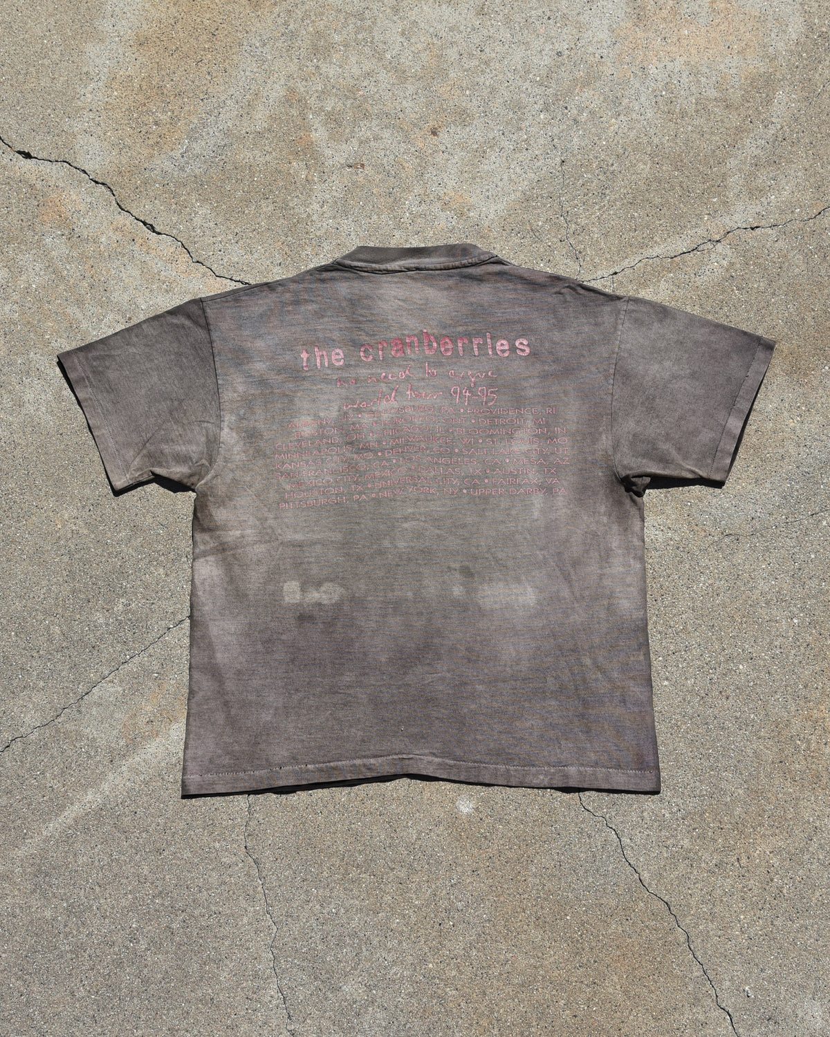 1994 Sun Faded The Cranberries No Need To Argue Tshirt