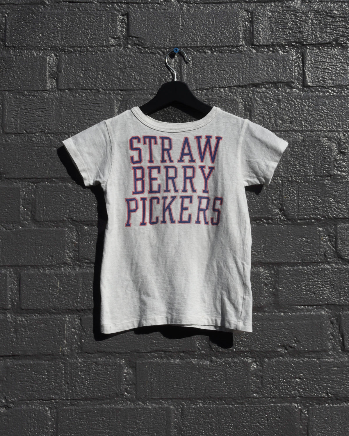 Denim Dungaree Strawberry Pickers Tshirt