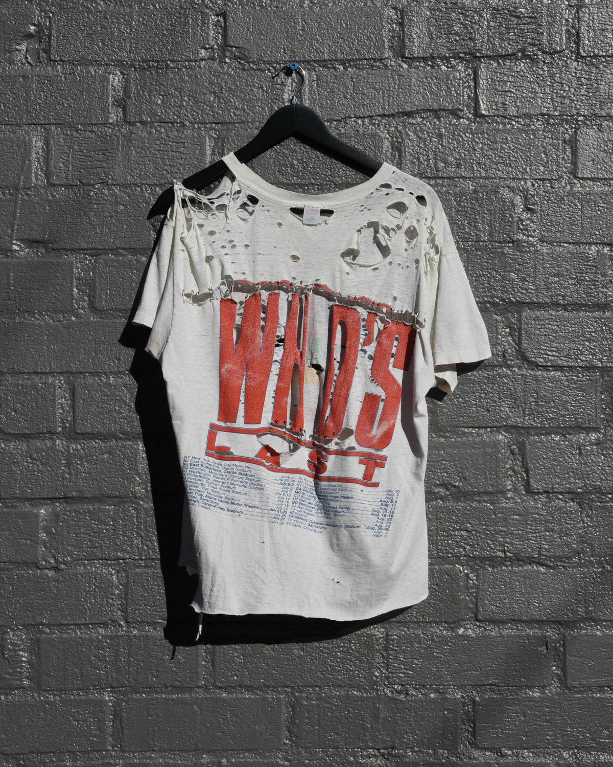 1980s The Who 25th Anniversary Tshirt