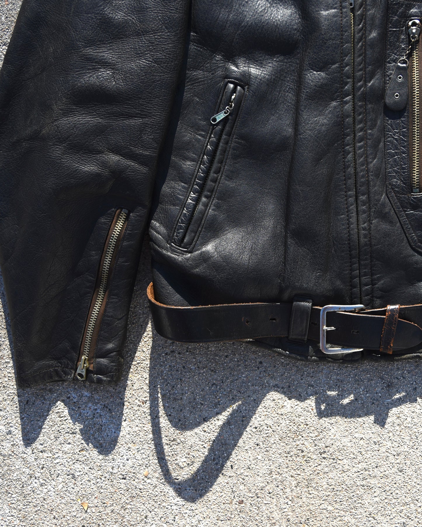 1950s Hercules Horsehide Motorcycle Jacket D-Pocket