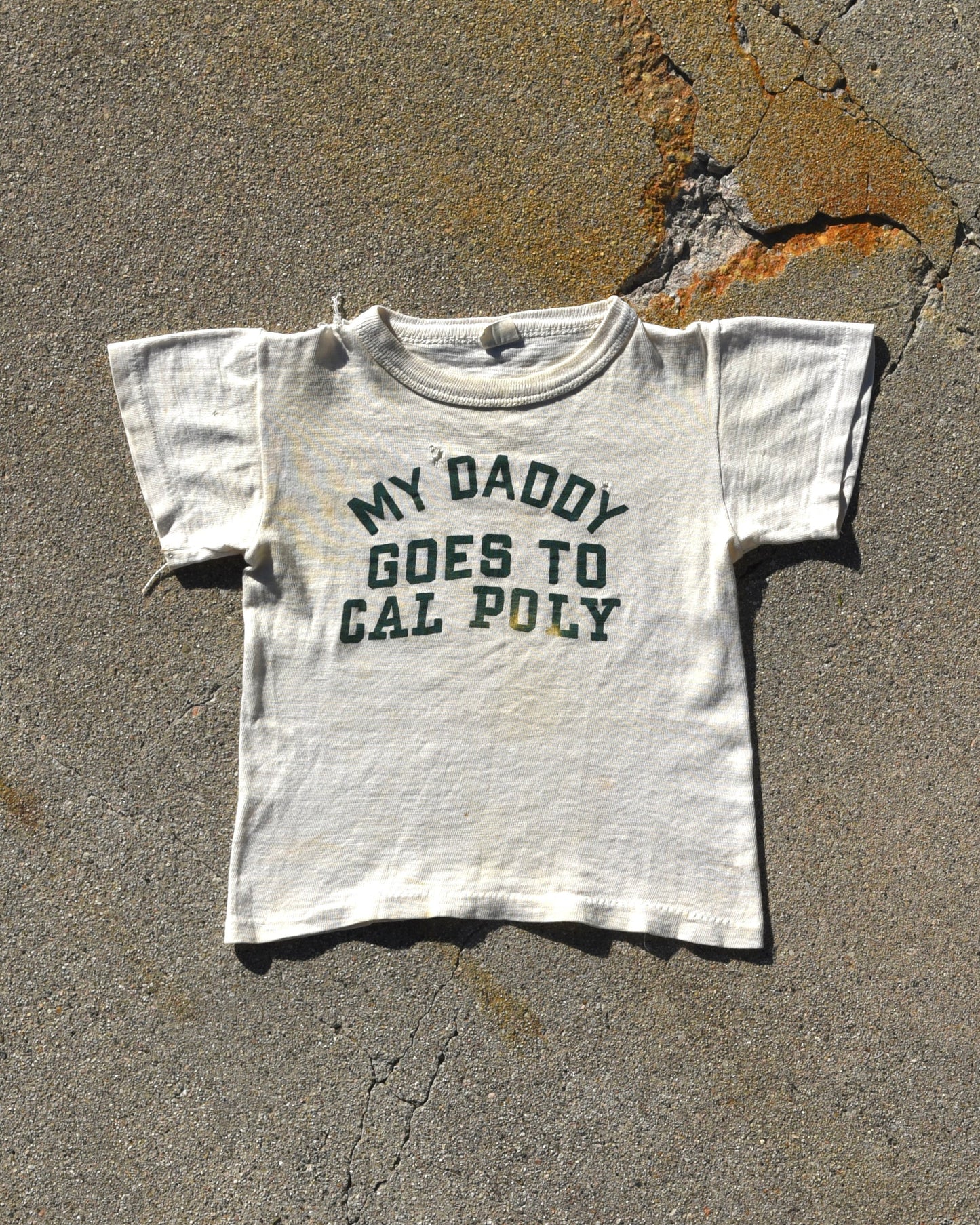 1950s My Daddy Goes To Cal Poly Baby Tshirt