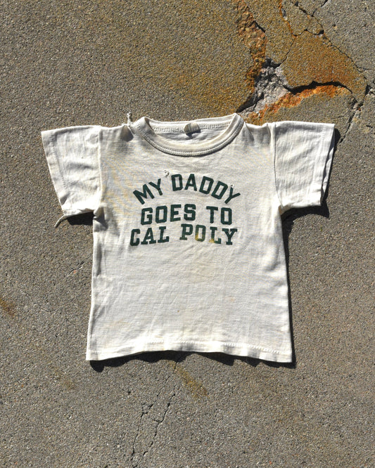 1950s My Daddy Goes To Cal Poly Baby Tshirt