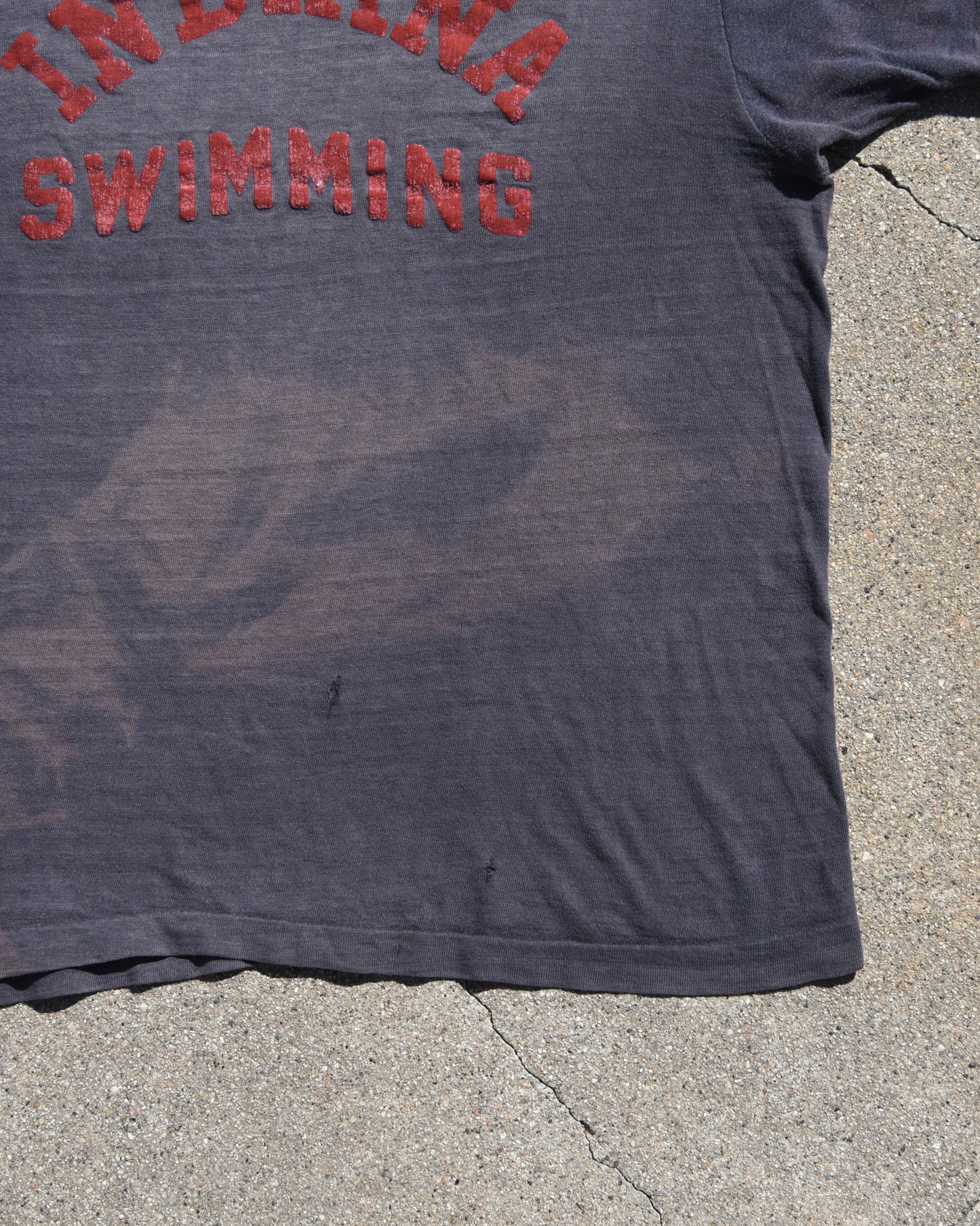 1950s Sun Faded Indiana Swimming Tshirt