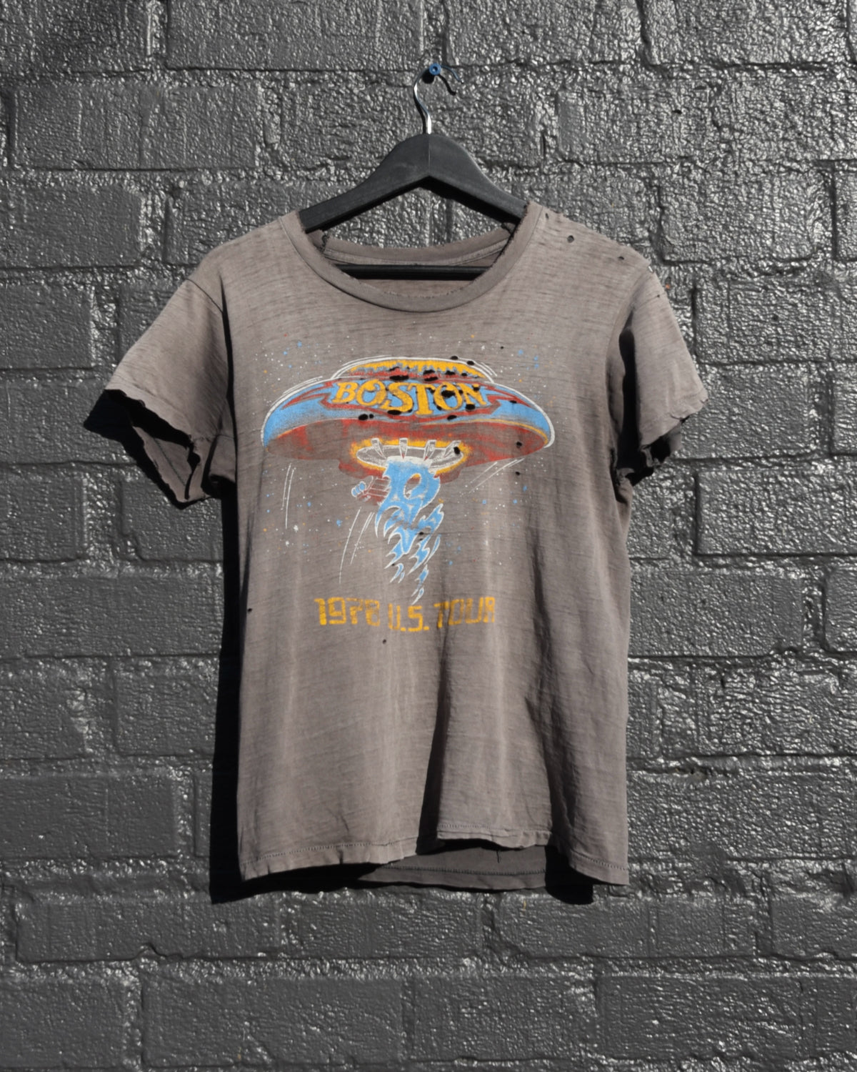 1978 Sun Faded Boston U.S. Tour Tshirt
