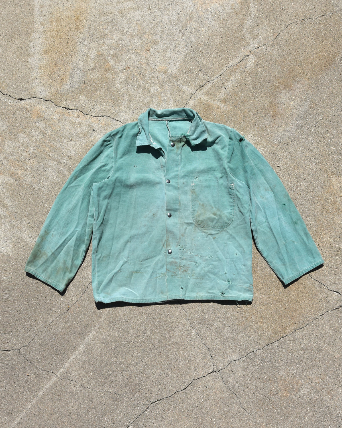 1970s Faded French Chore Coat