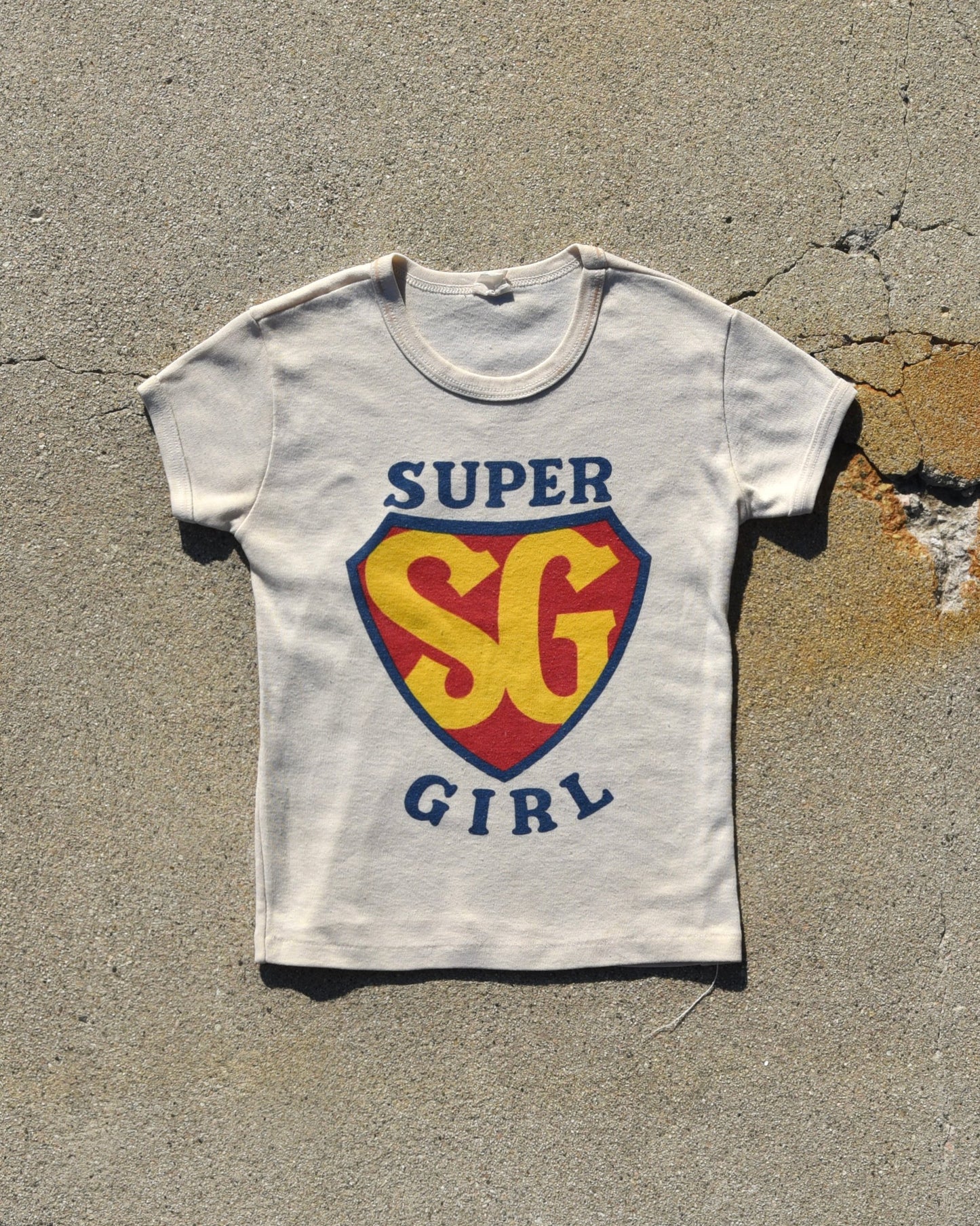 1970s Super Girl Baby Tshirt