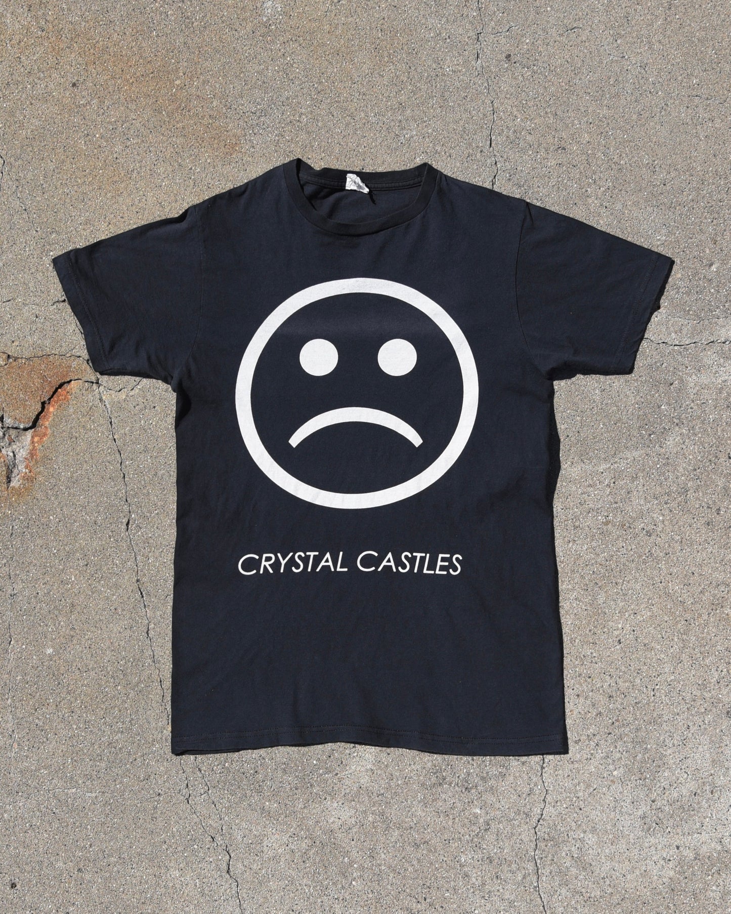 2013 Crystal Castles Sad Face Official Band Tshirt