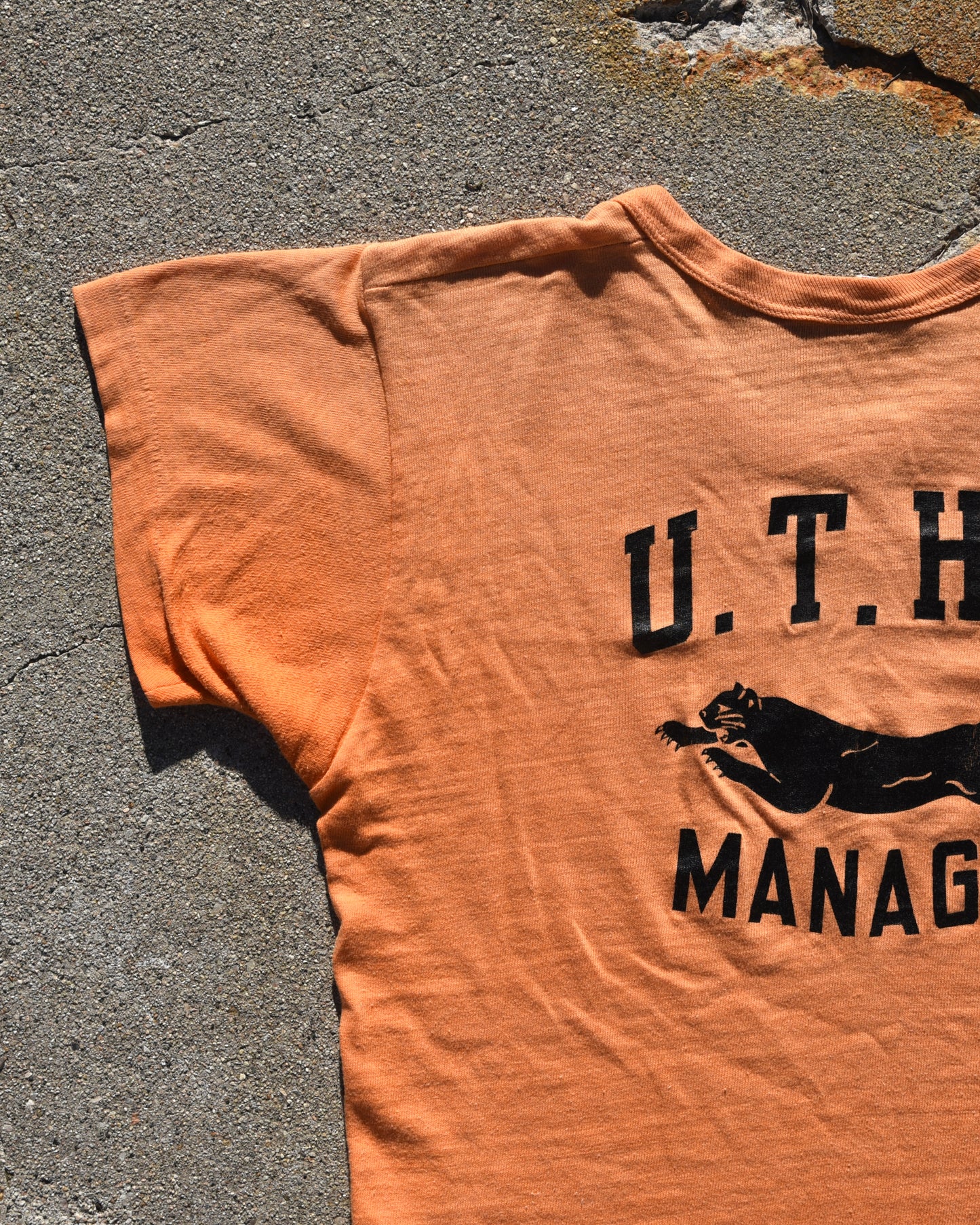 1950s Sun Faded UTHS Manager Tshirt