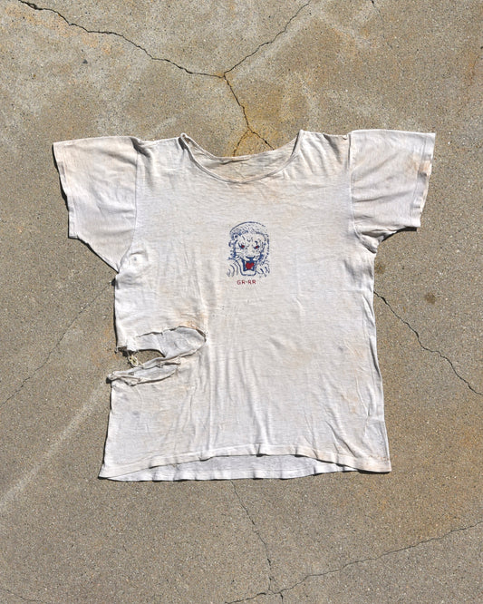 1950s Thrashed Lion Grrr Tshirt