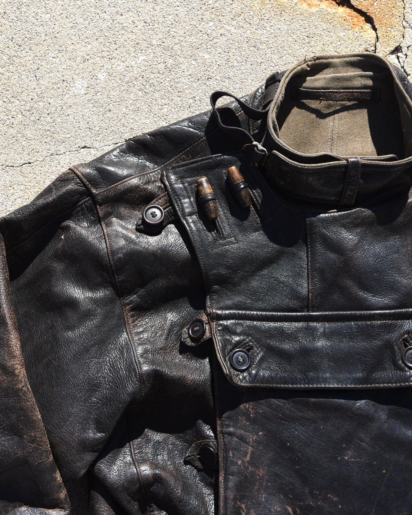 1950s Mats Larsson Malung Swedish Motorcycle Dispatch Jacket