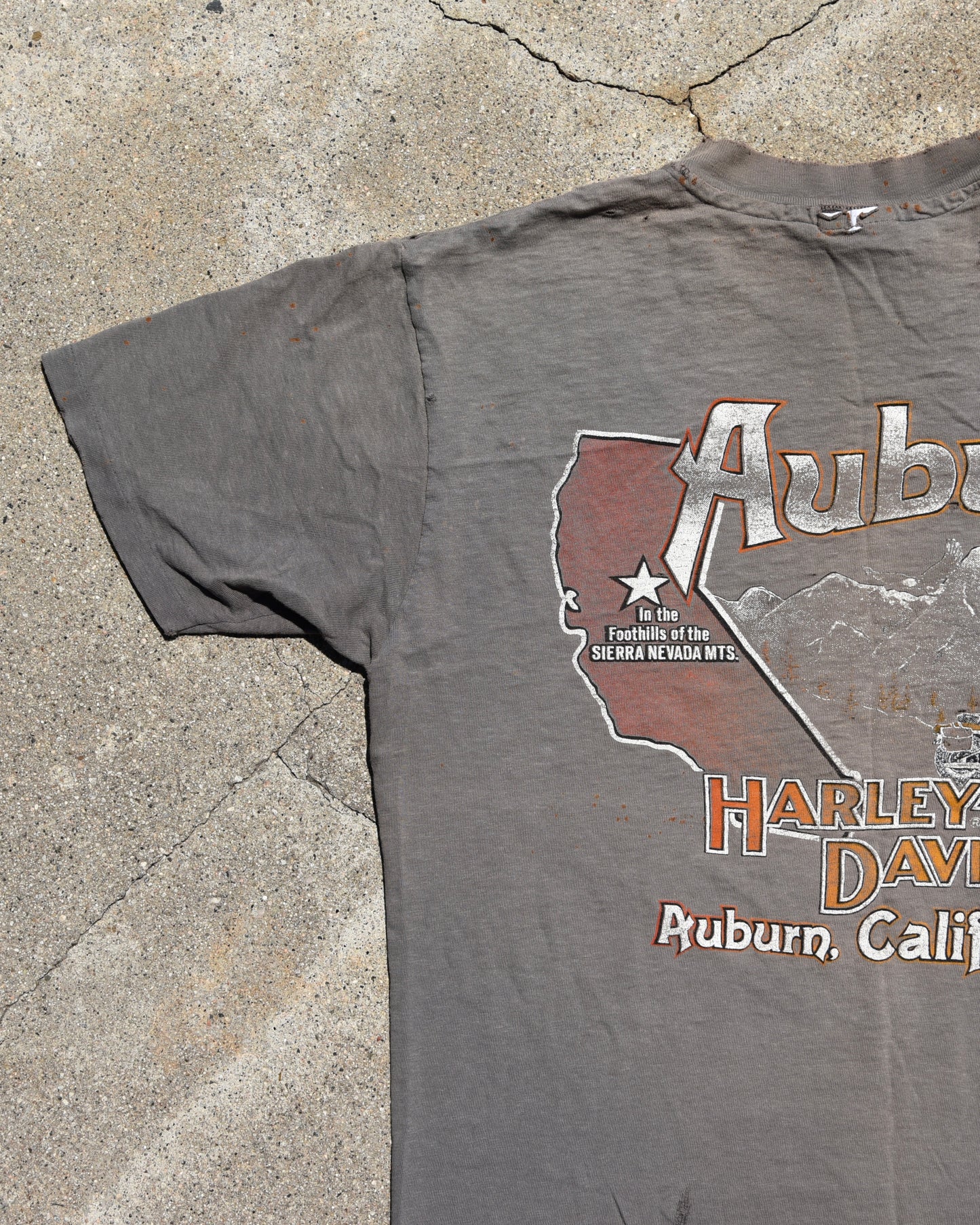 1980s Sun Faded Harley Davidson Real Steel Tshirt