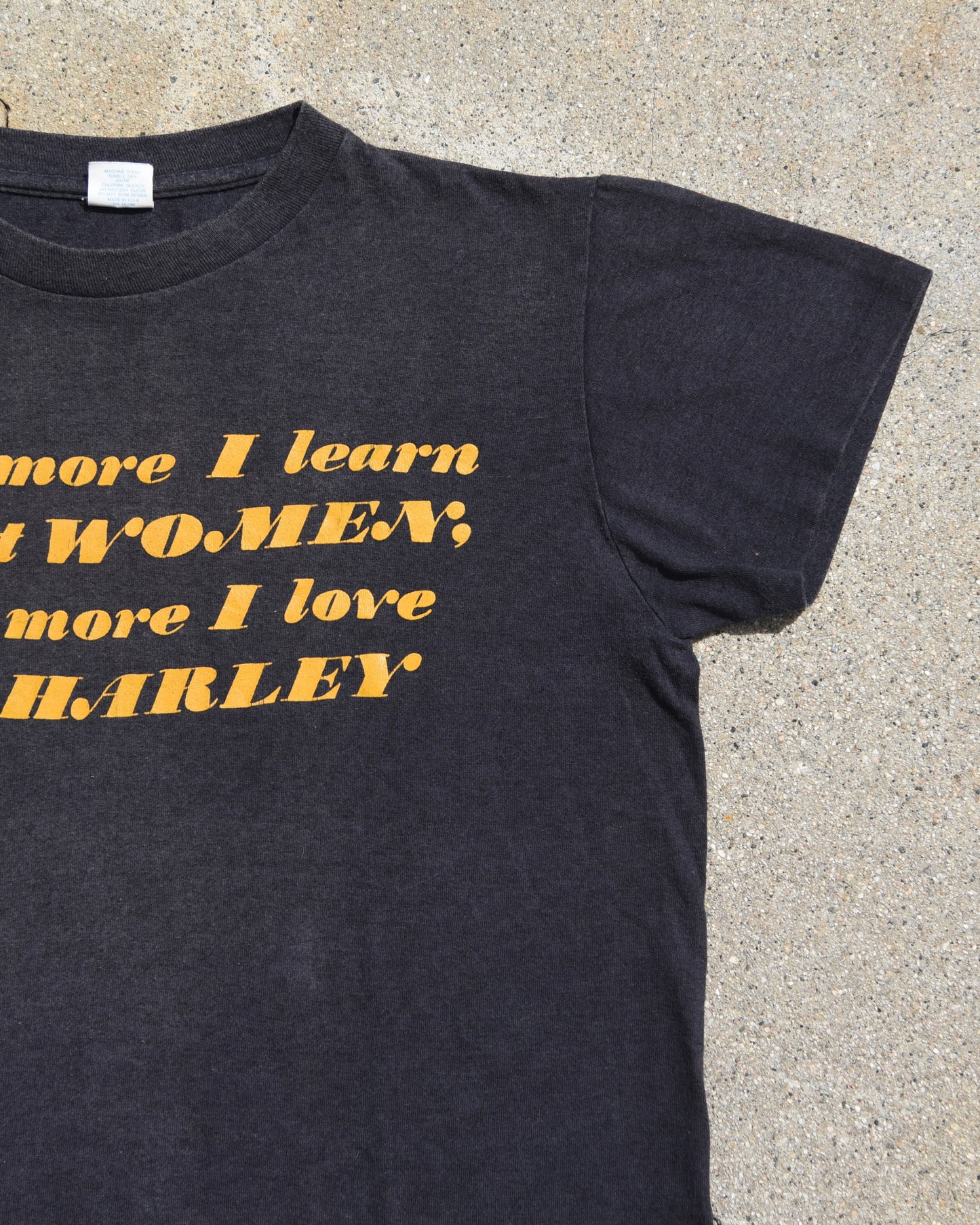 1980s The More I Love My Harley Tshirt