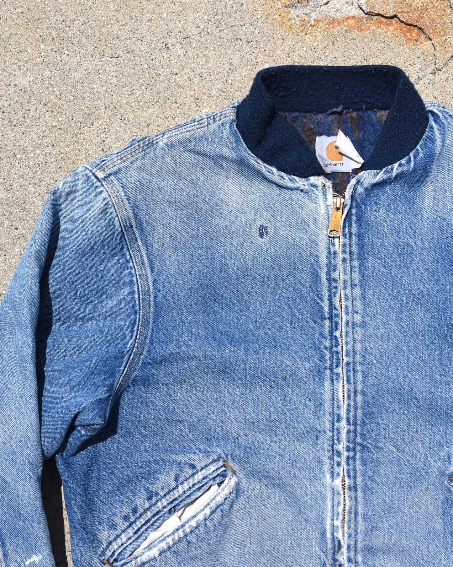Carhartt JB888 Denim Santa Fe Aztec Jacket
