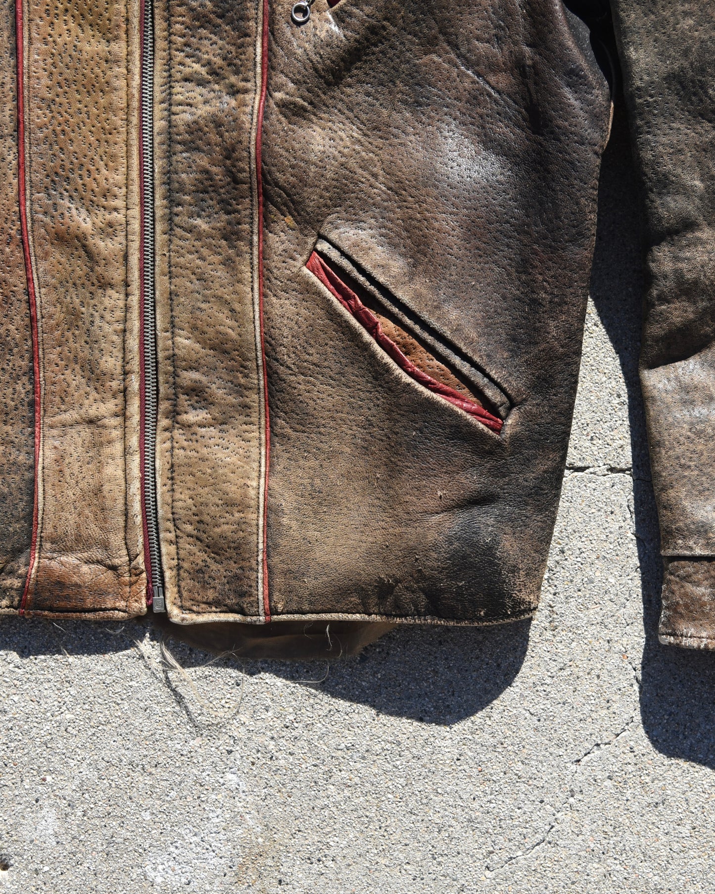 1940s Horsehide Buckleback Leather Jacket