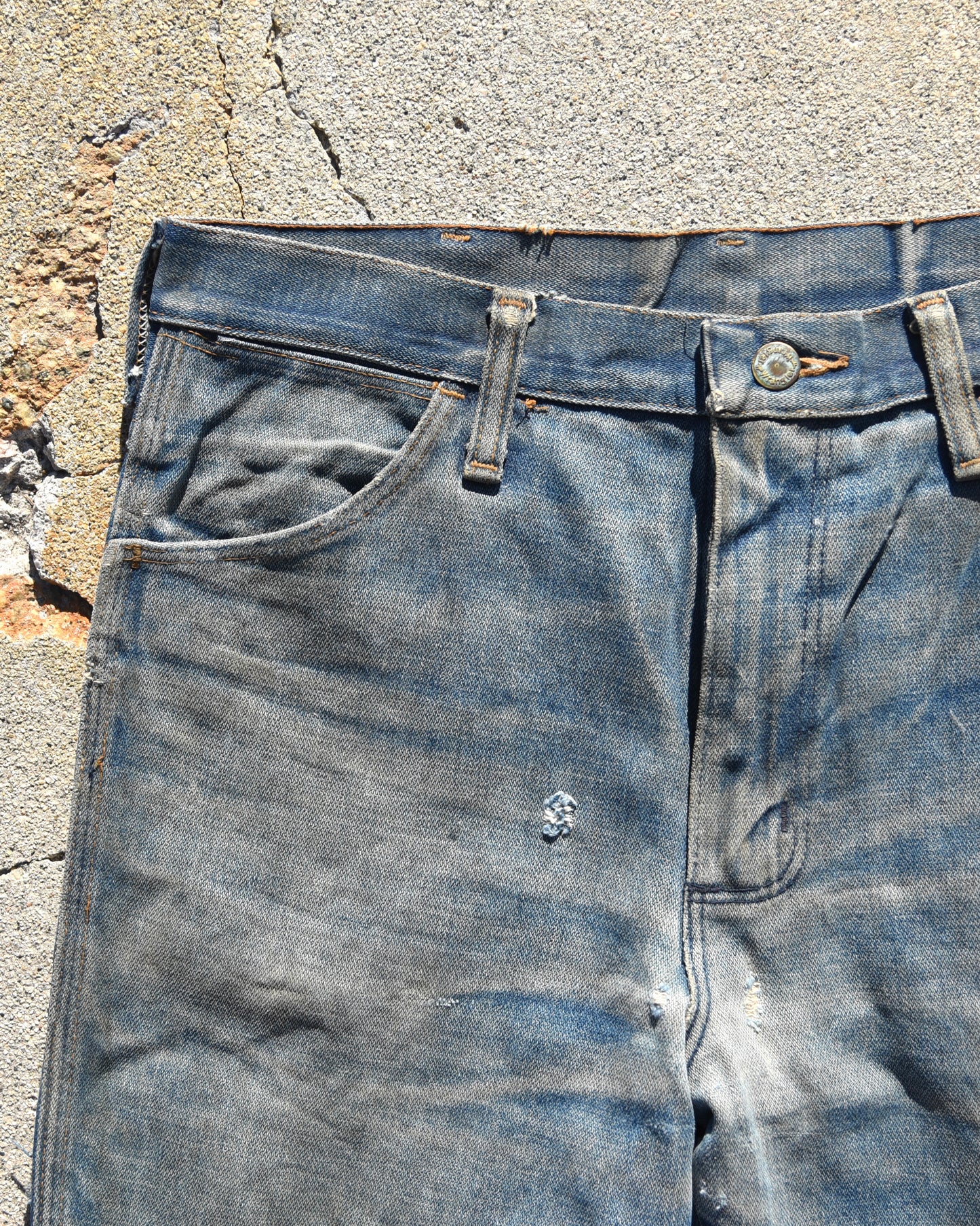 1970s Wrangler Bell Bottoms - Whisker Fading