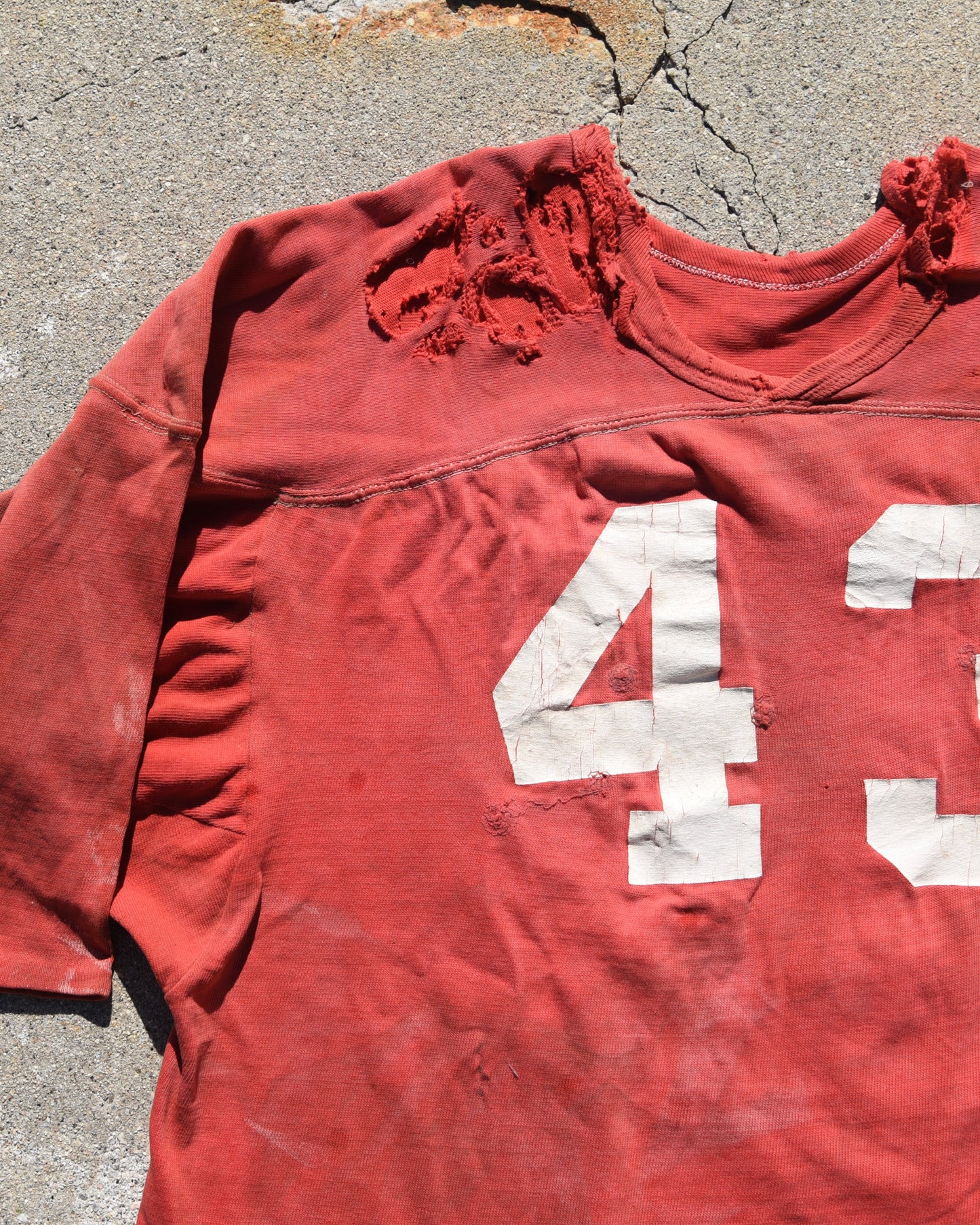 1960s Thrashed Football Jersey