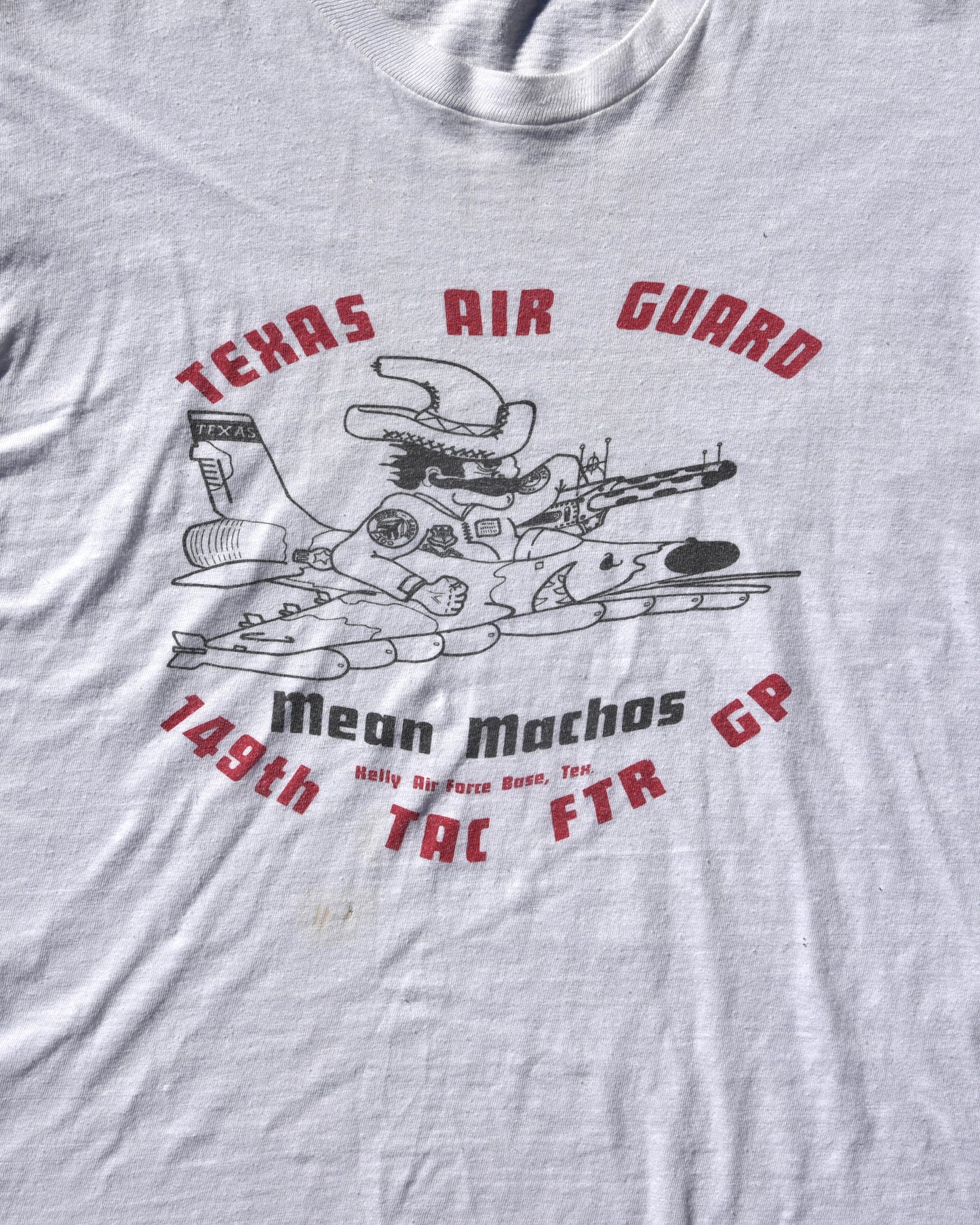 1960s Texas Air Guard Mean Machos Military Tshirt