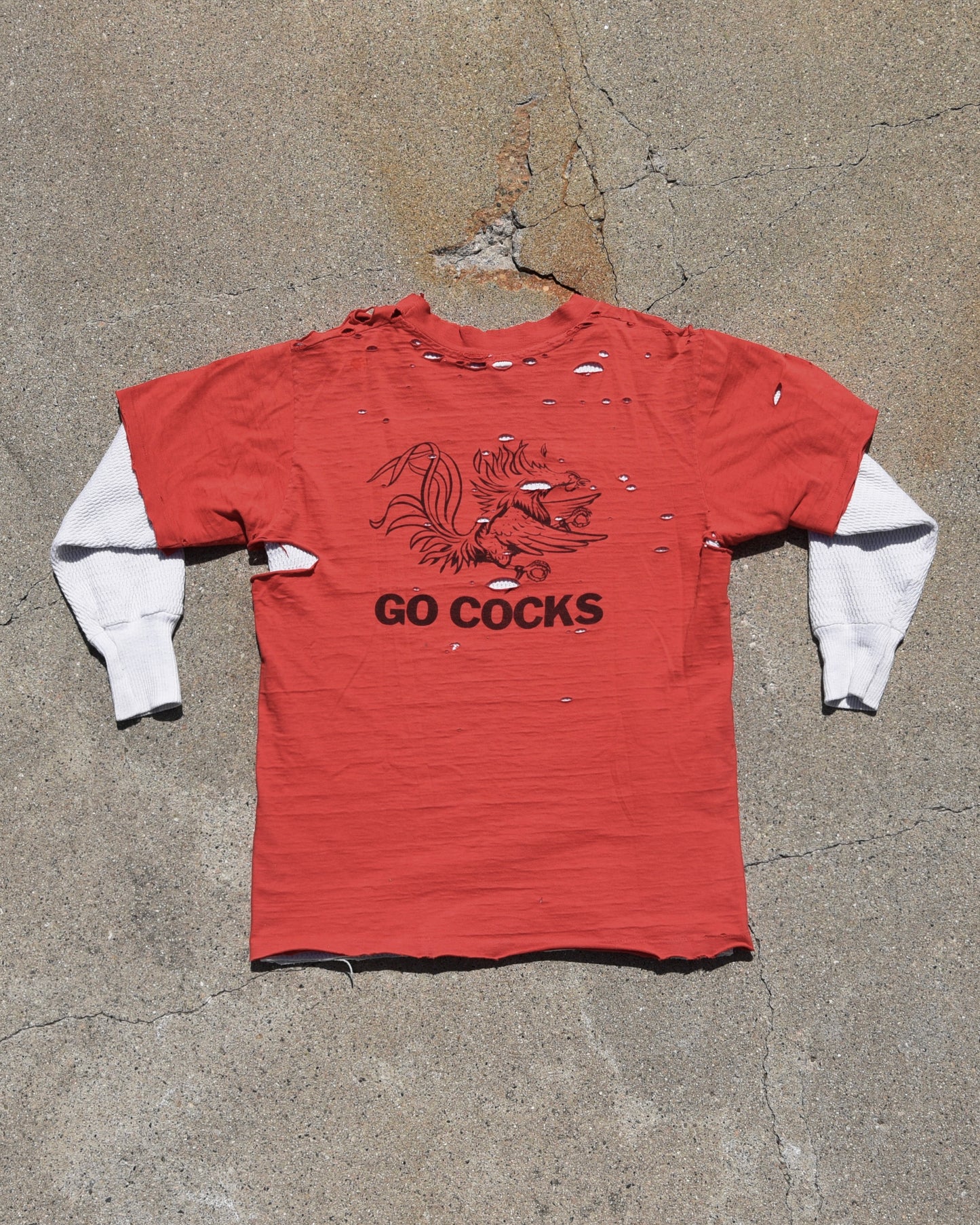 1970s Thrashed USC Gamecocks Tshirt