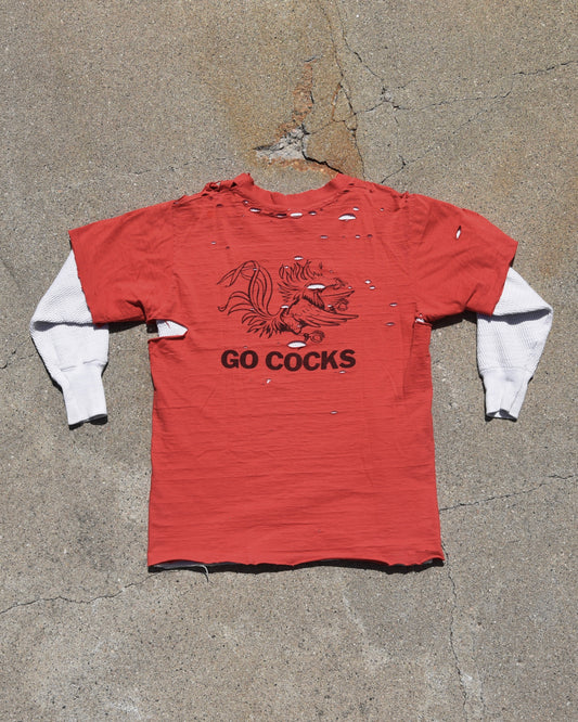1970s Thrashed USC Gamecocks Tshirt