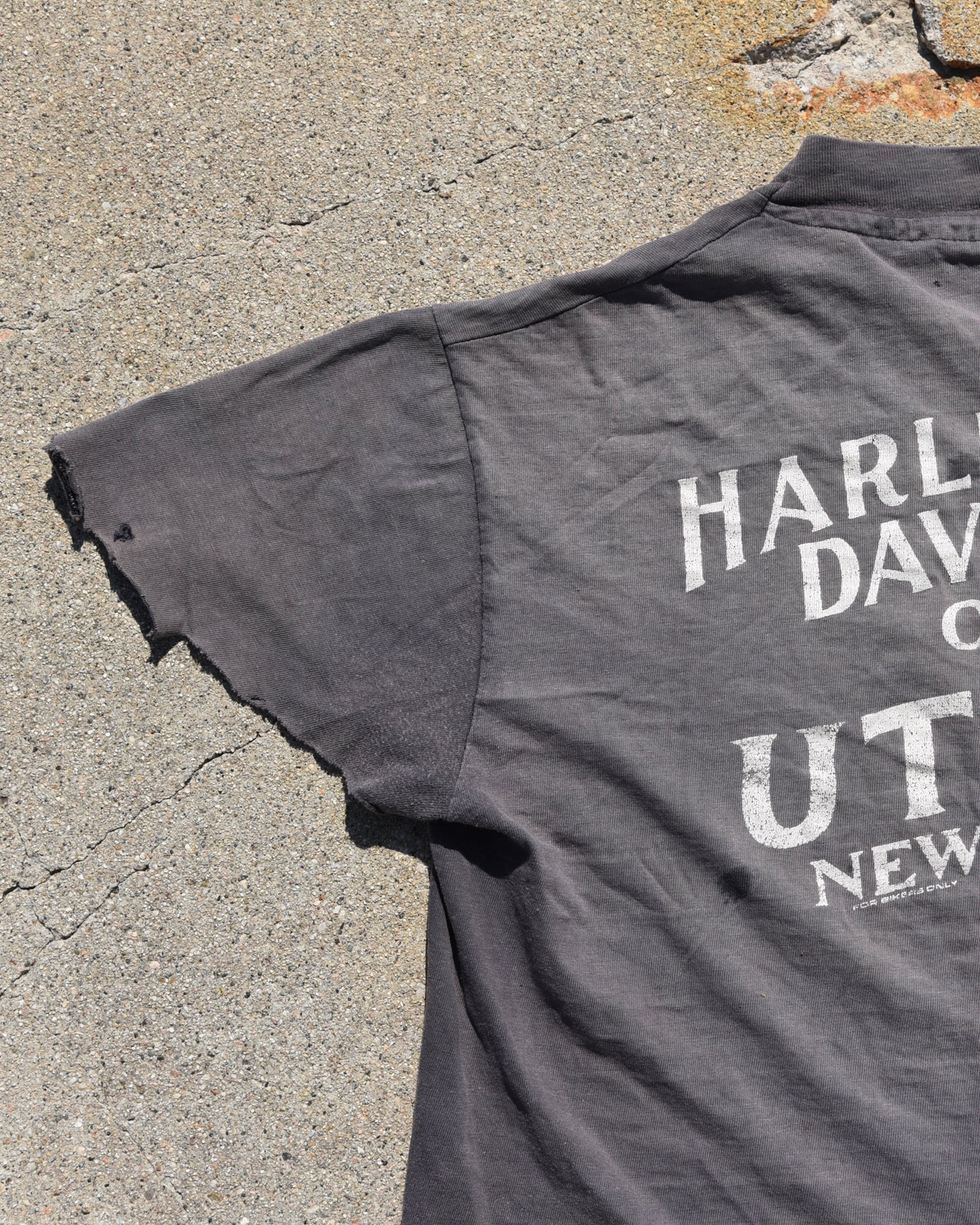 1980s Thrashed and Faded Harley Davidson Real Steel Tshirt