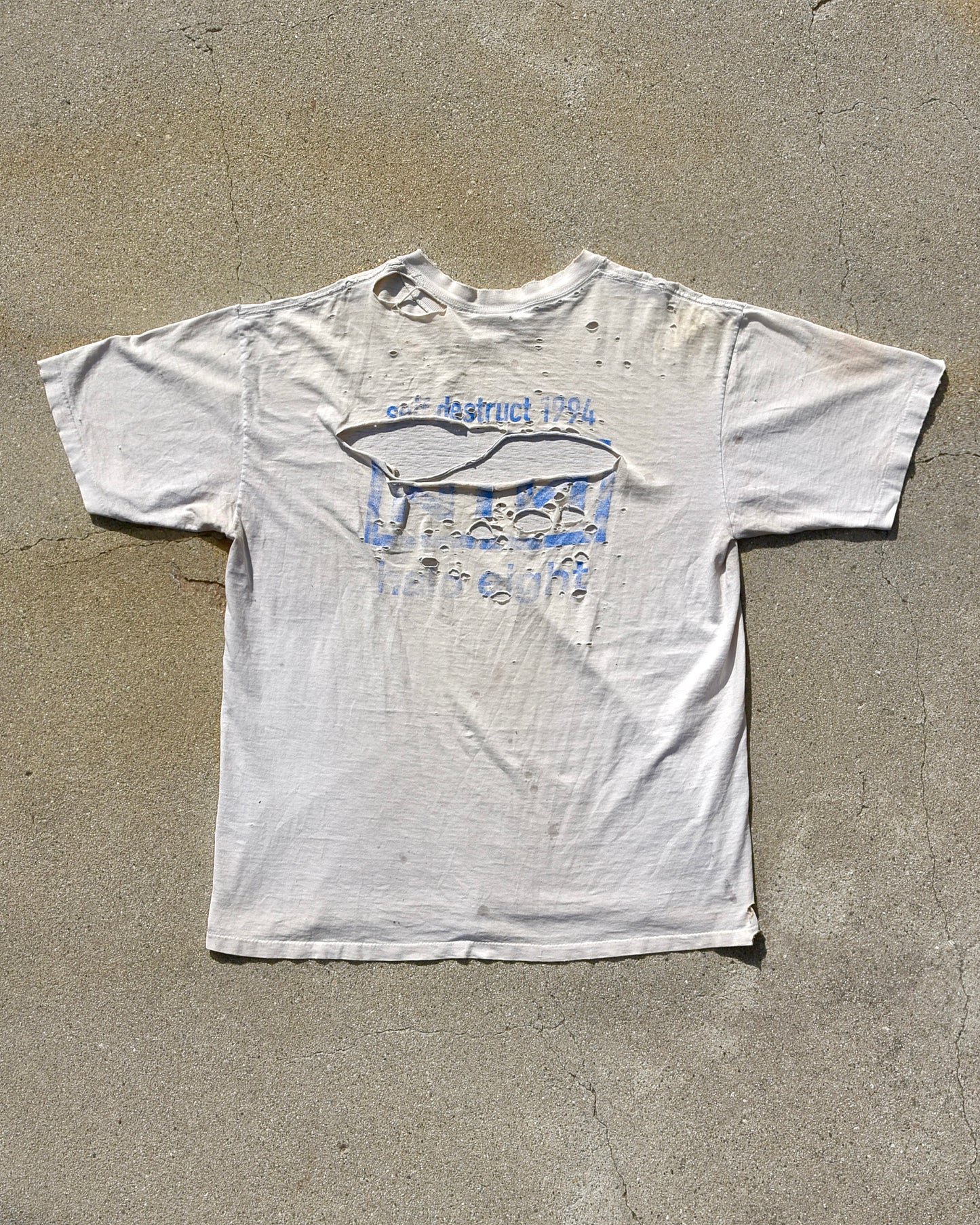 1994 Nine Inch Nails The Downward Spiral Self Destruct Halo Eight Tshirt