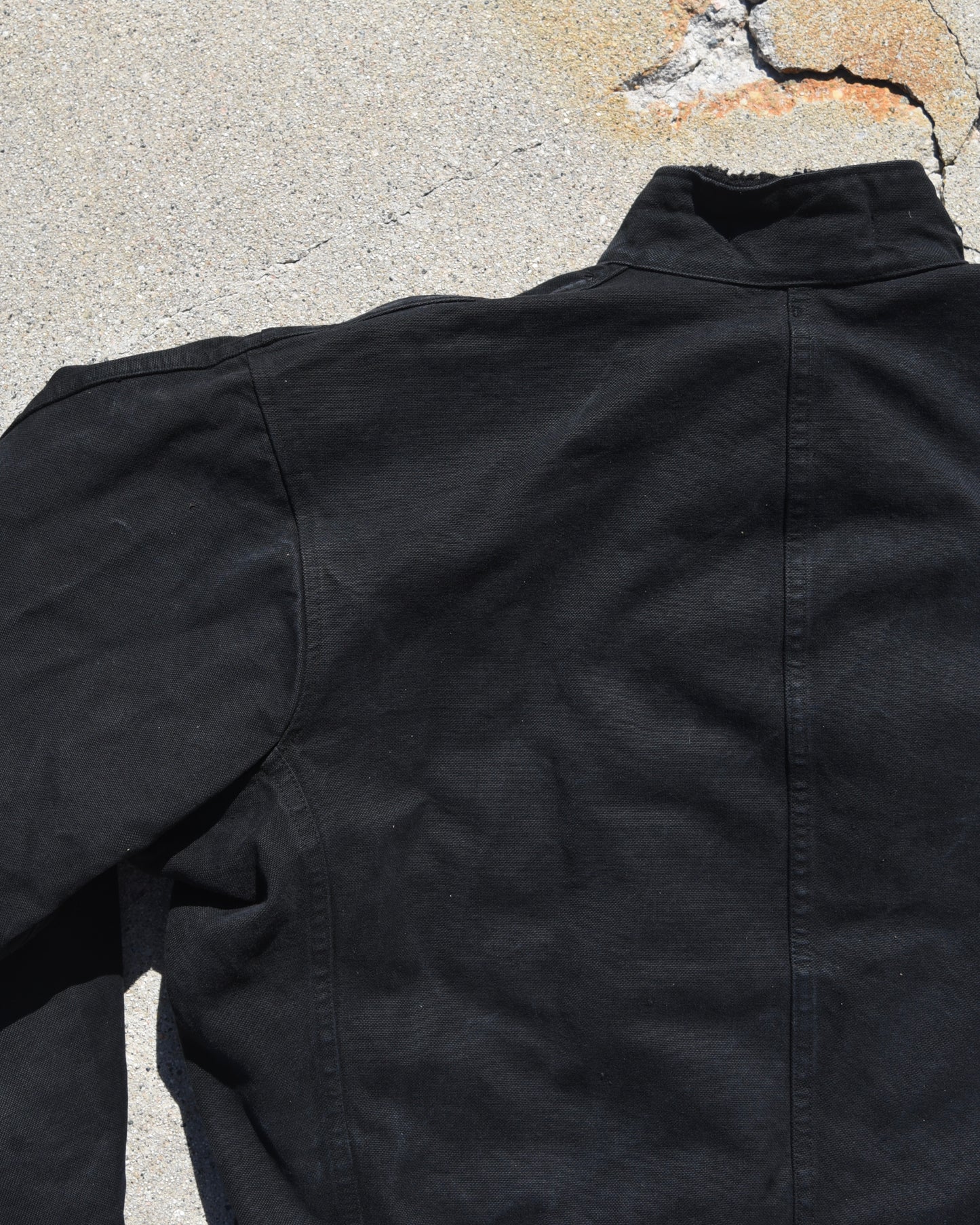 1960s Swedish Motorcycle Dispatch Jacket Overdyed Black