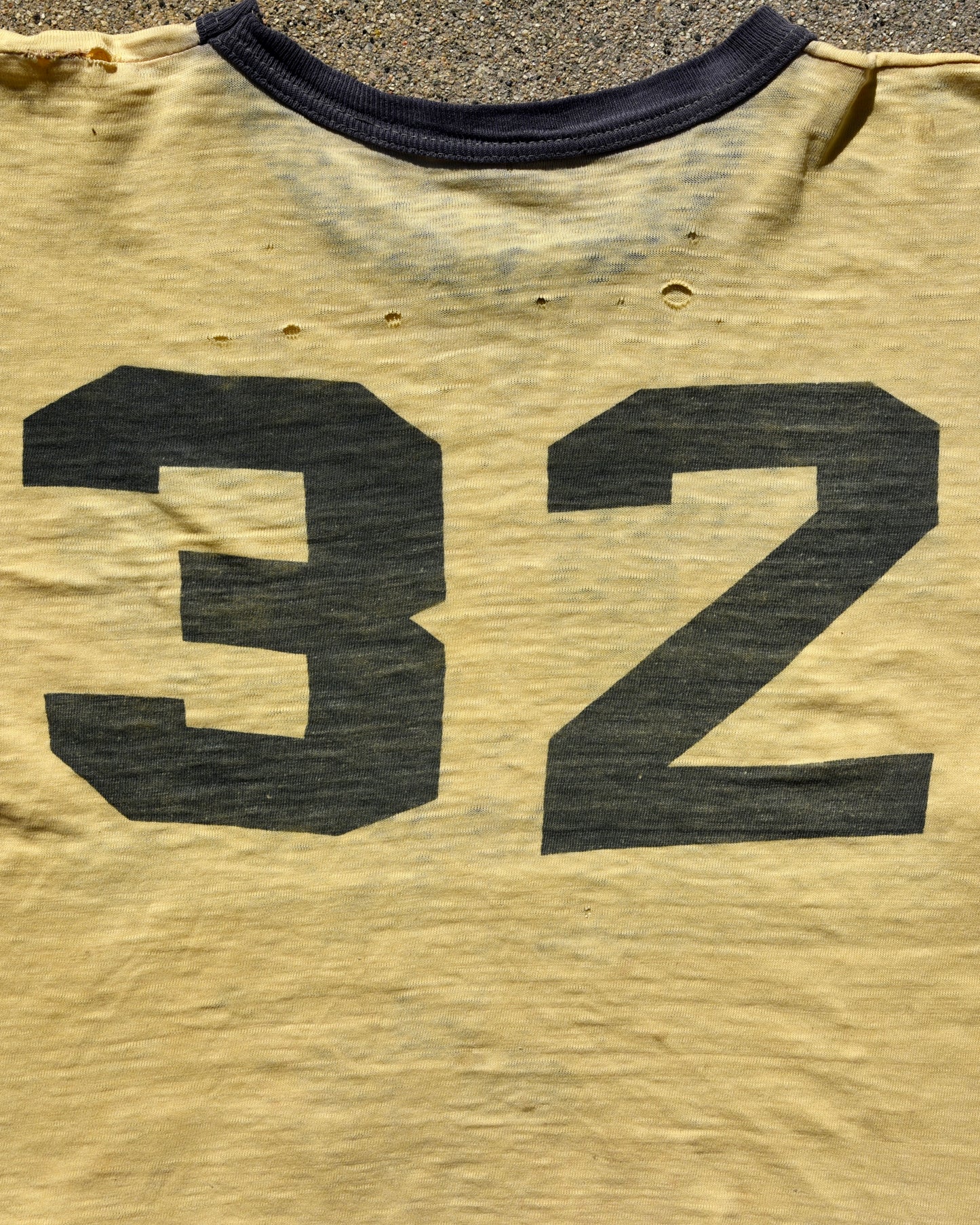 1950s Thrashed And Faded Water Print Football Jersey