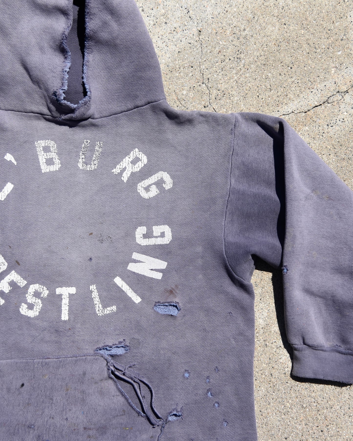 1960s Sun Faded E’burg Wrestling Hoodie