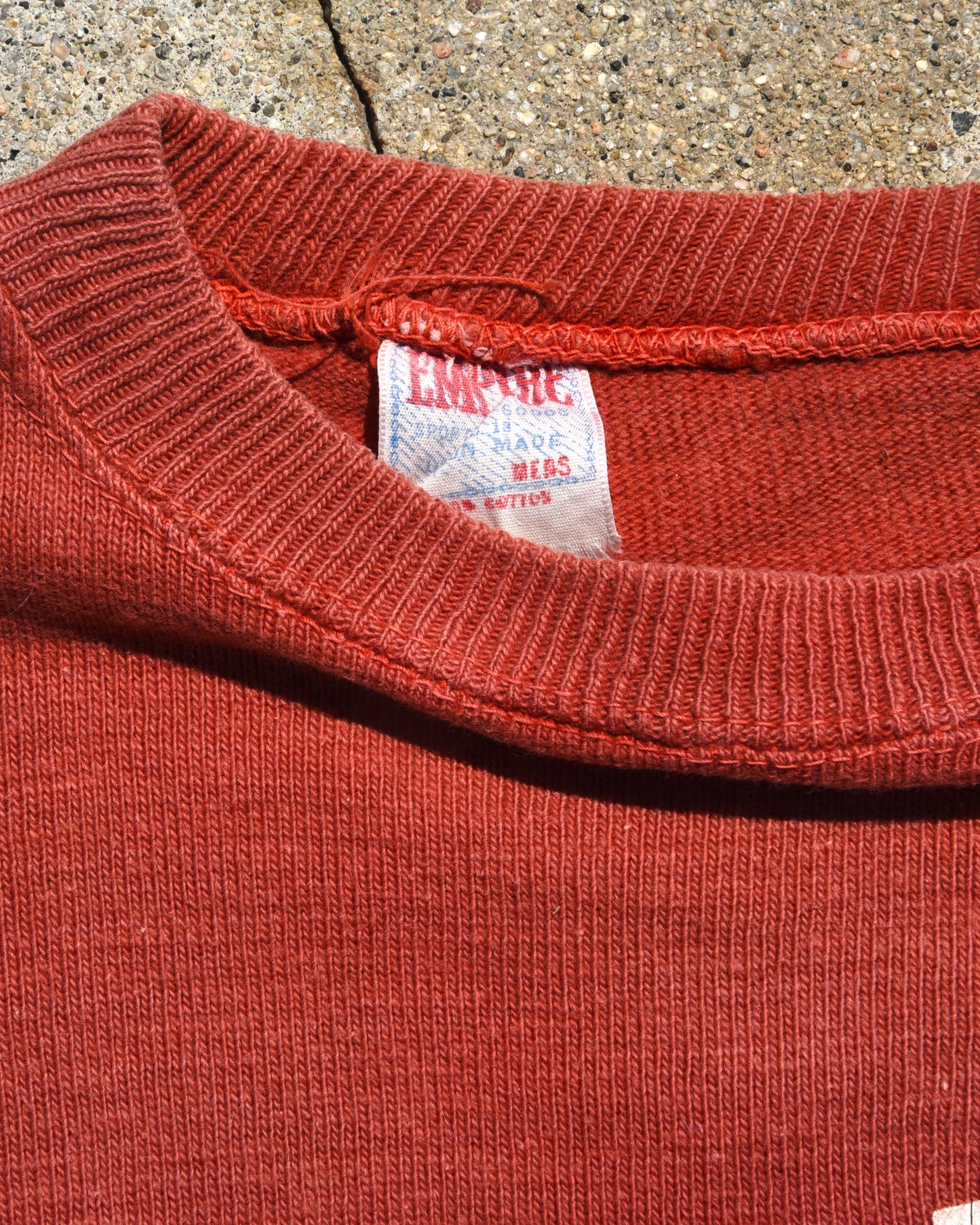 1950s Sun Faded Red Legs Cotton Jersey