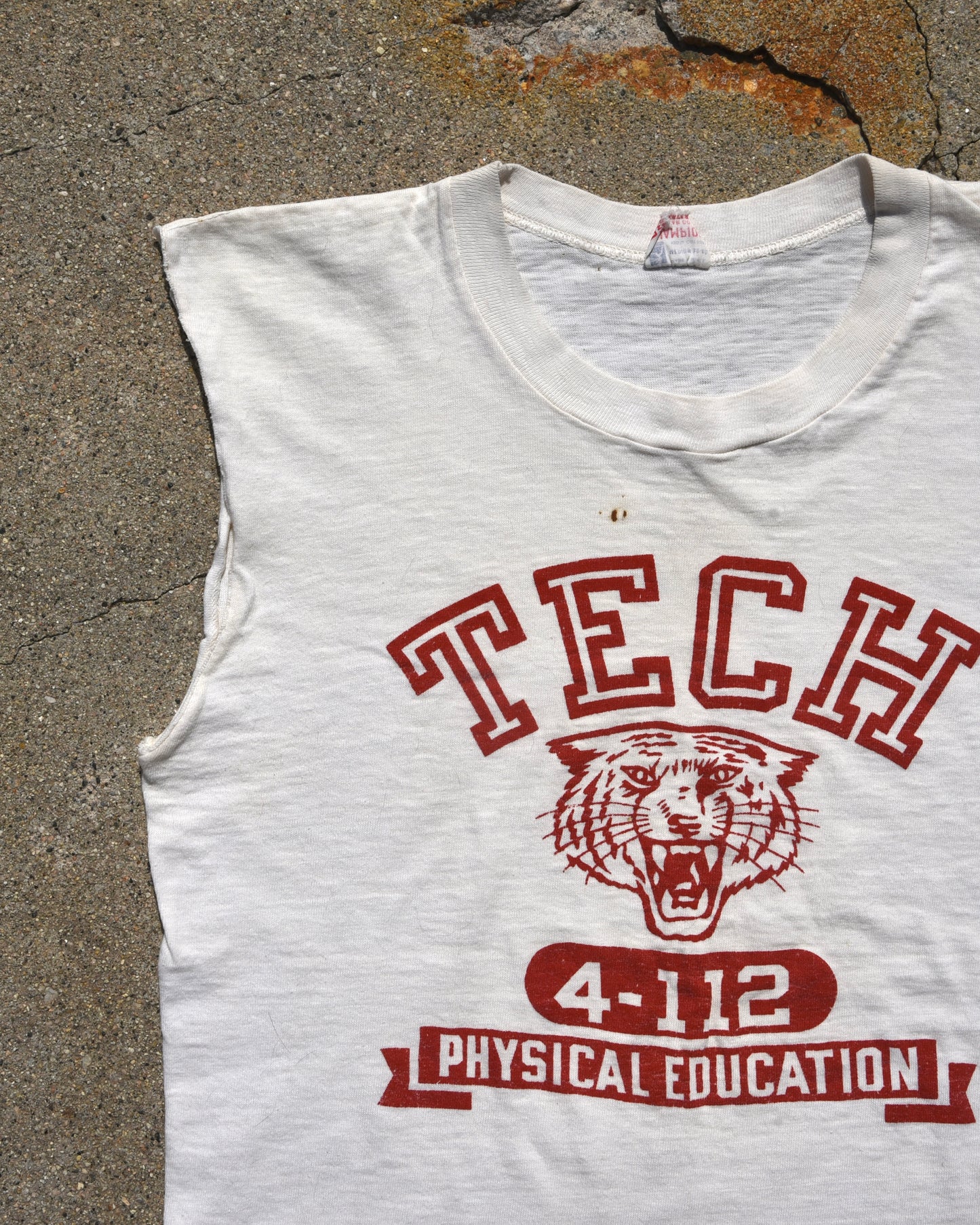 1950s Tech Phys Ed Cutoff Tshirt