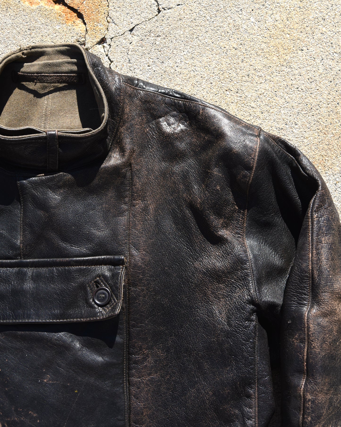 1950s Mats Larsson Malung Swedish Motorcycle Dispatch Jacket