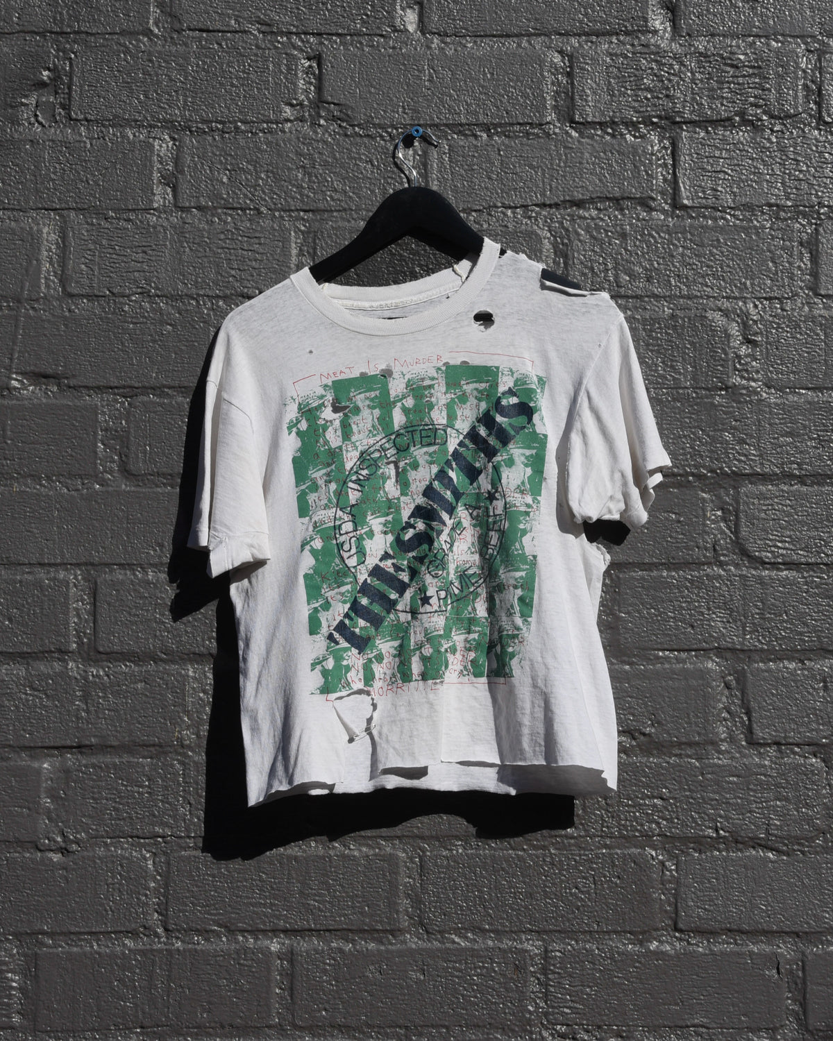 1980s Thrashed The Smiths Meat Is Murder Tshirt