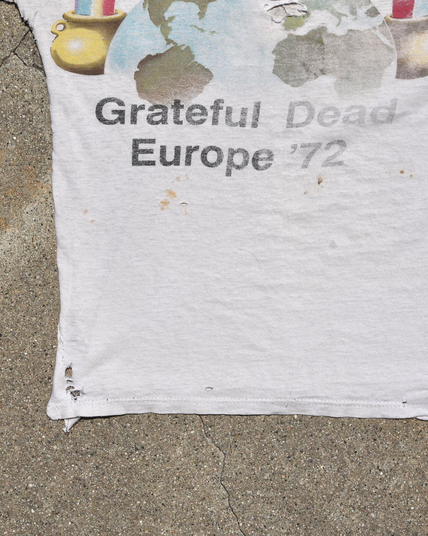 1990 Grateful Dead Ice Cream Kid Europe Tour Tshirt