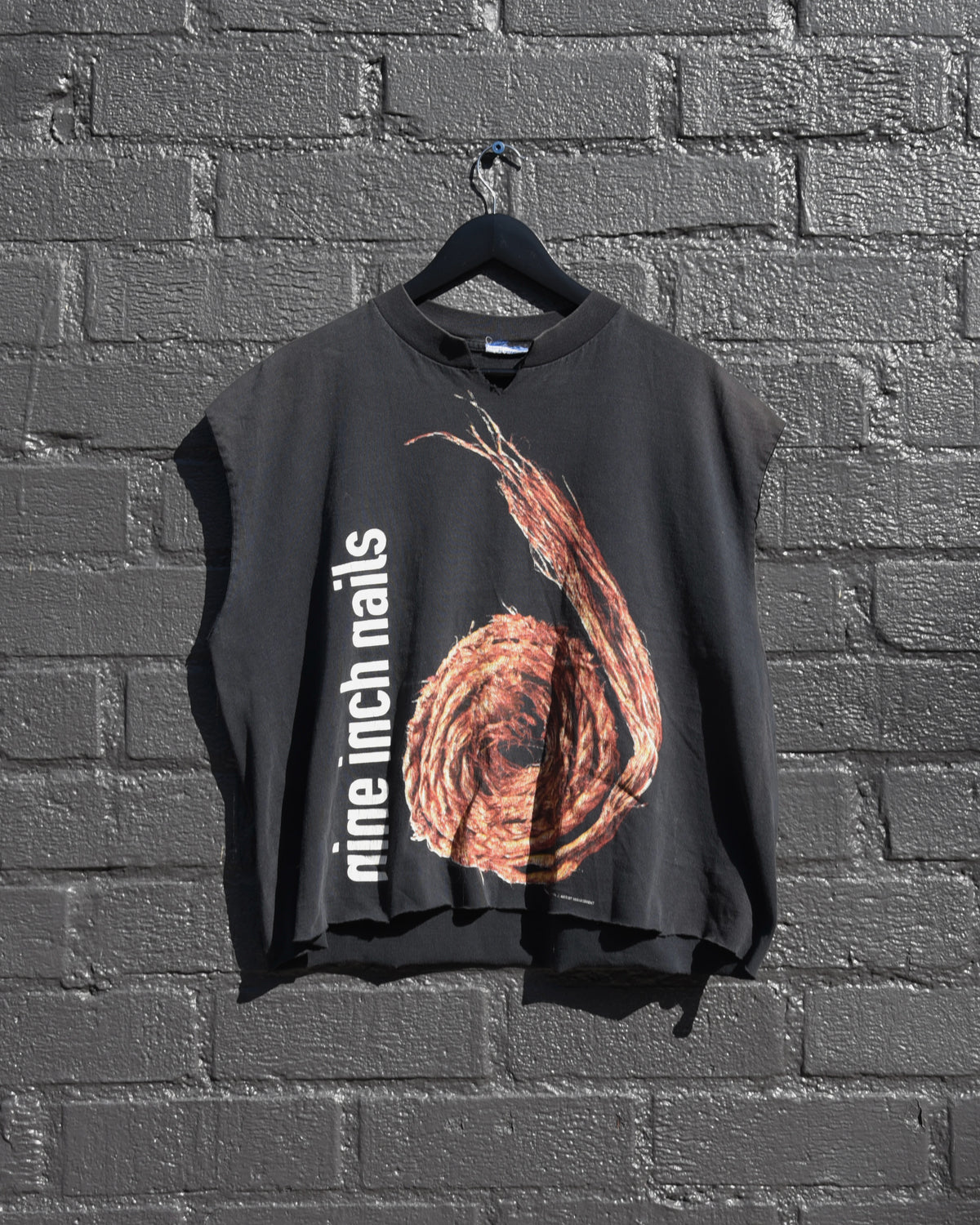 1995 Nine Inch Nails Further Down The Spiral Cutoff Tshirt