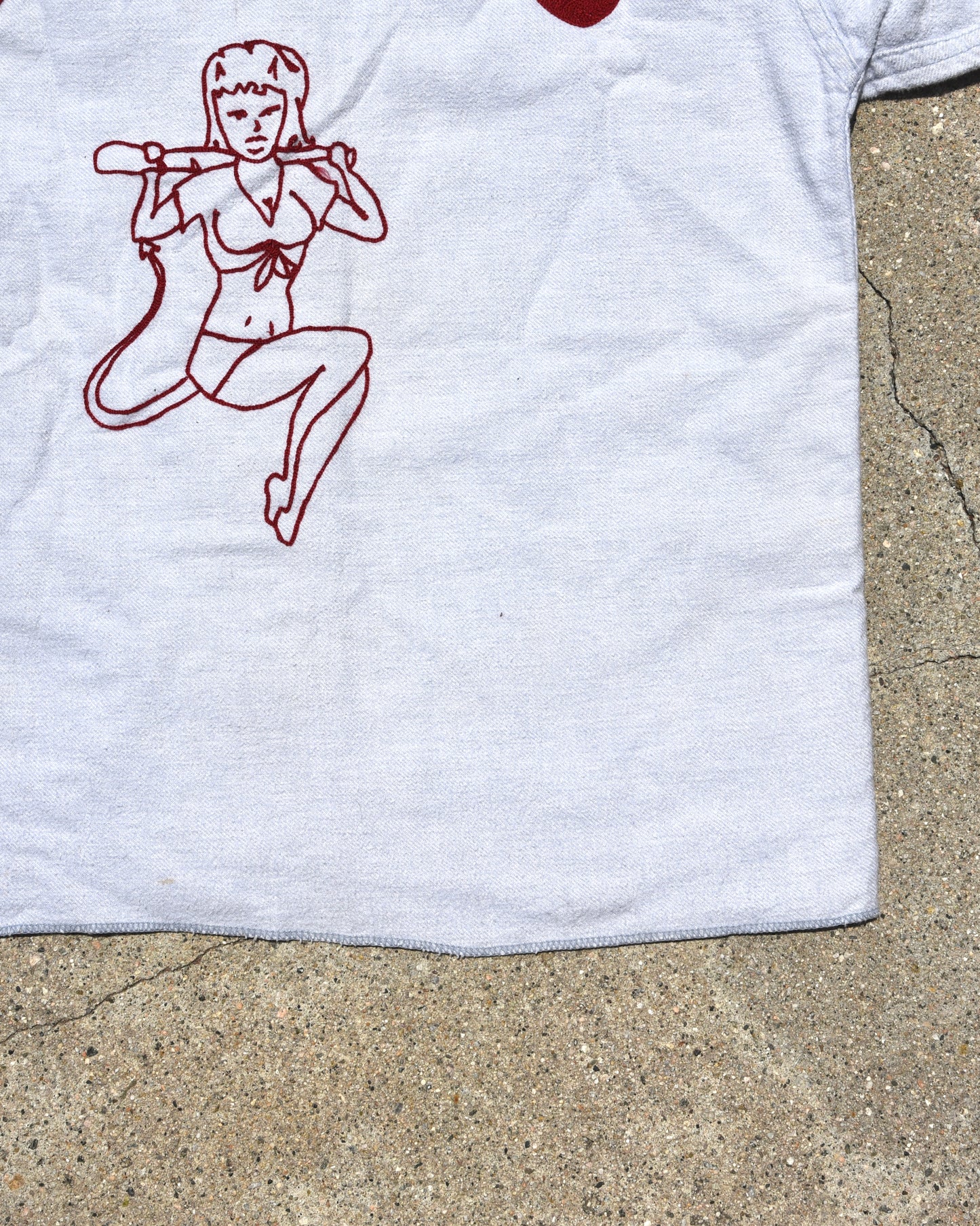 1950s Devils Chainstitched Baseball Jersey